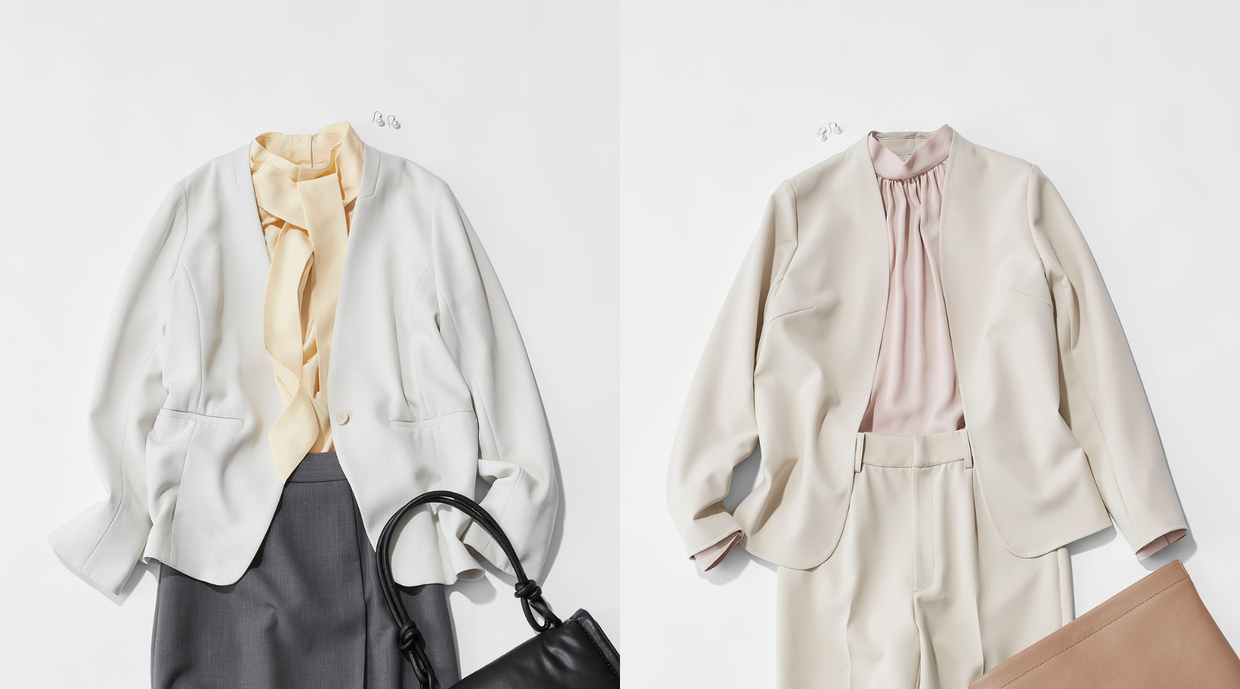 はじめましての季節におすすめ。ブラウスから発想するジャケットスタイル4選。