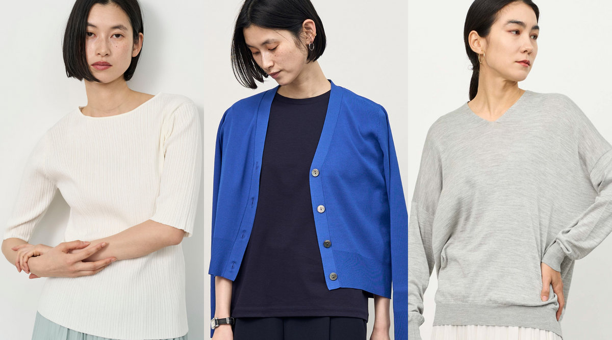 春を楽しむニットアイテム3選。今すぐ頼れる着まわしアイディア