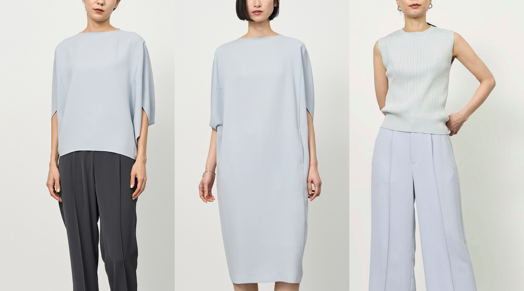soeju ライトクロスコクーンシルエットワンピース ライトブルー 新色入荷】夏にぴったりの爽やかな新色。ライトクロスシリーズ3型が入荷