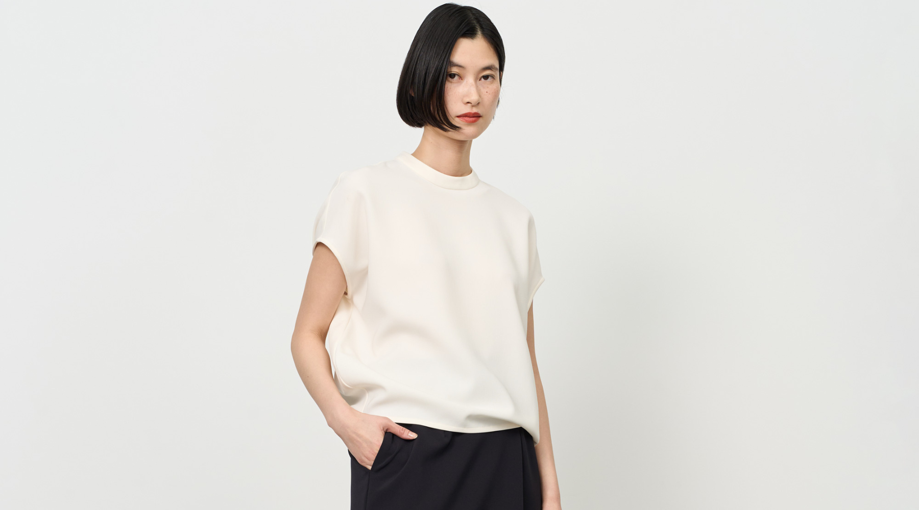 ソージュ コクーンシャツ ホワイトM UVカット(近藤和子 ソージュ コクーンシャツ ホワイトM UVカット(近藤和子