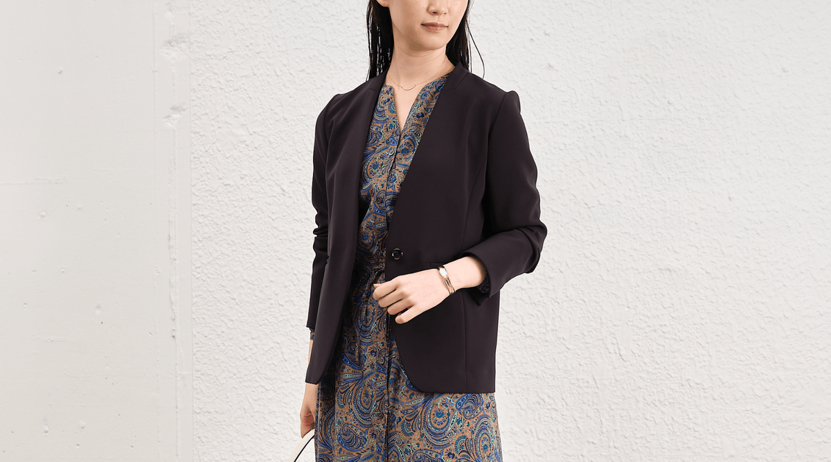 前開きワンピースですっきり見えを後押し。SOÉJUがおすすめする美しさ増す秋スタイル - SOÉJU online store (ソージュ オンラインストア)