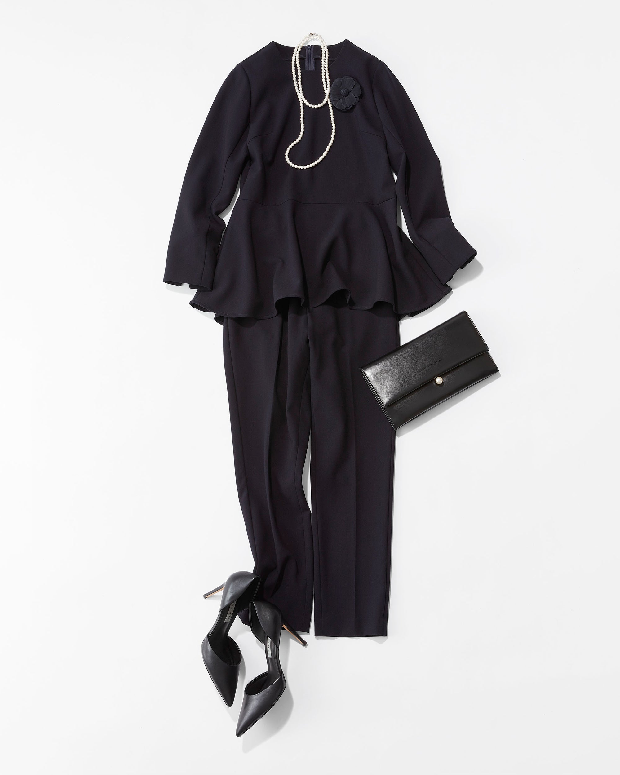 ウールライクセンタープレスパンツ