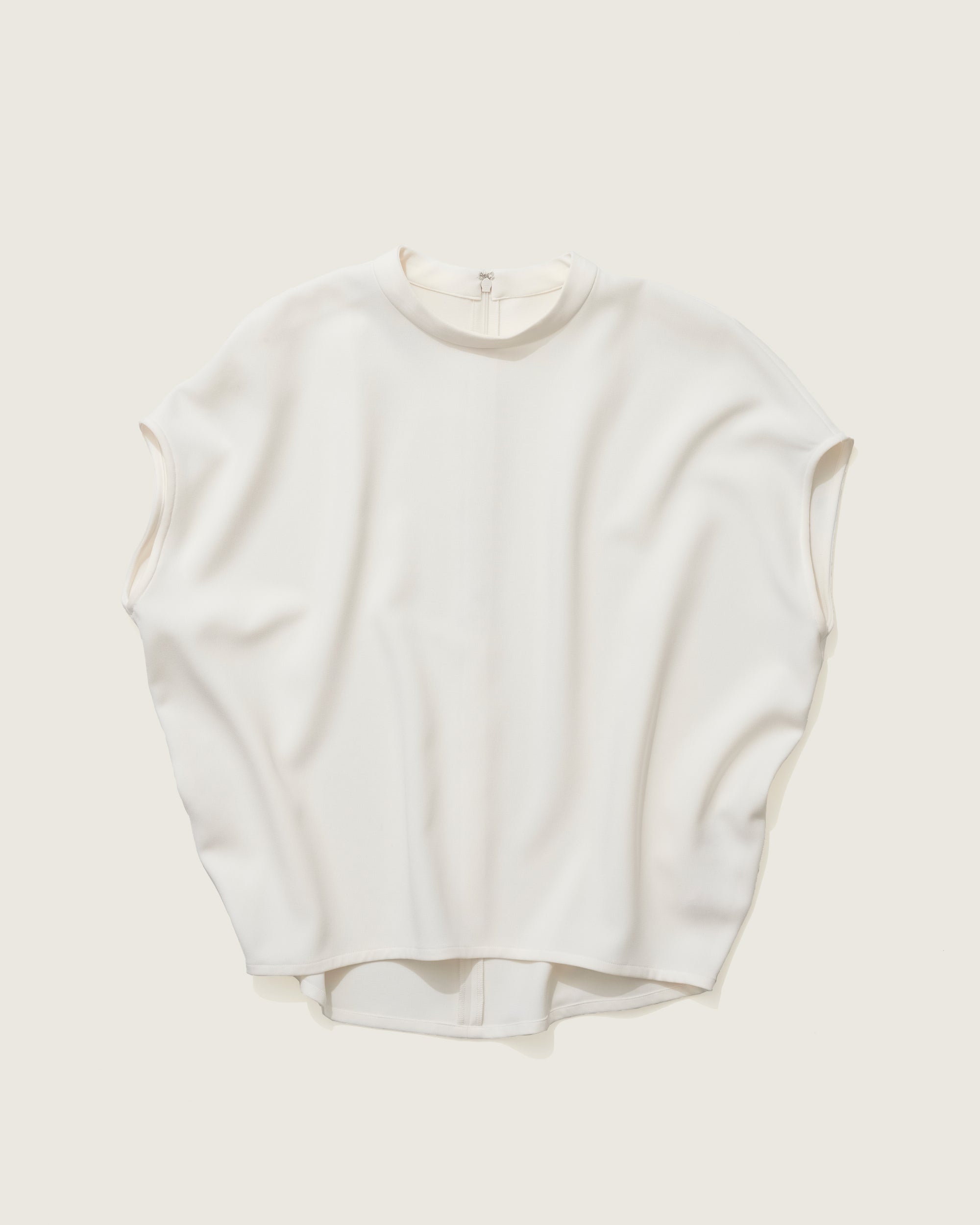 スタンドカラーコクーンブラウス