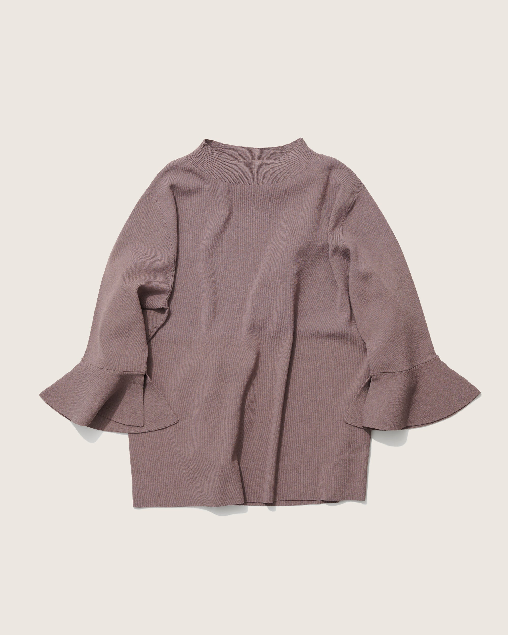 フレアスリーブニットプルオーバー