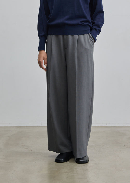 ウールライクワイドパンツ