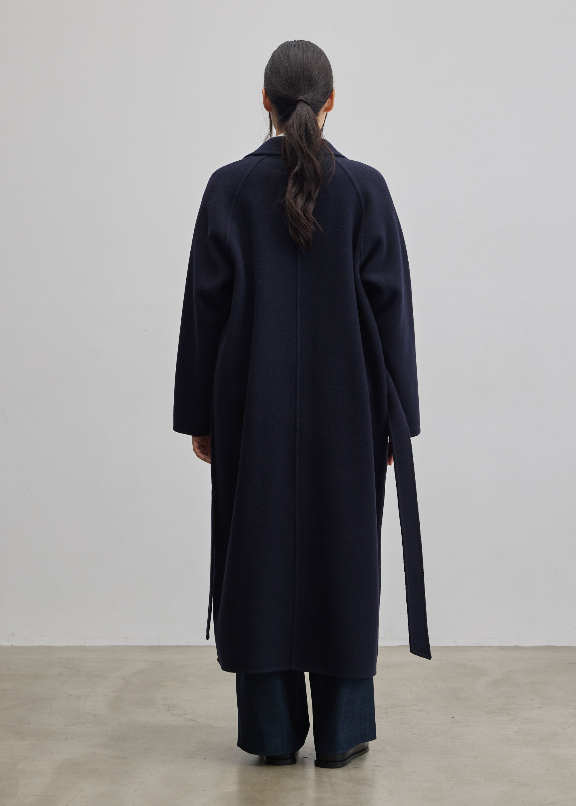 ウールリバーローブコート