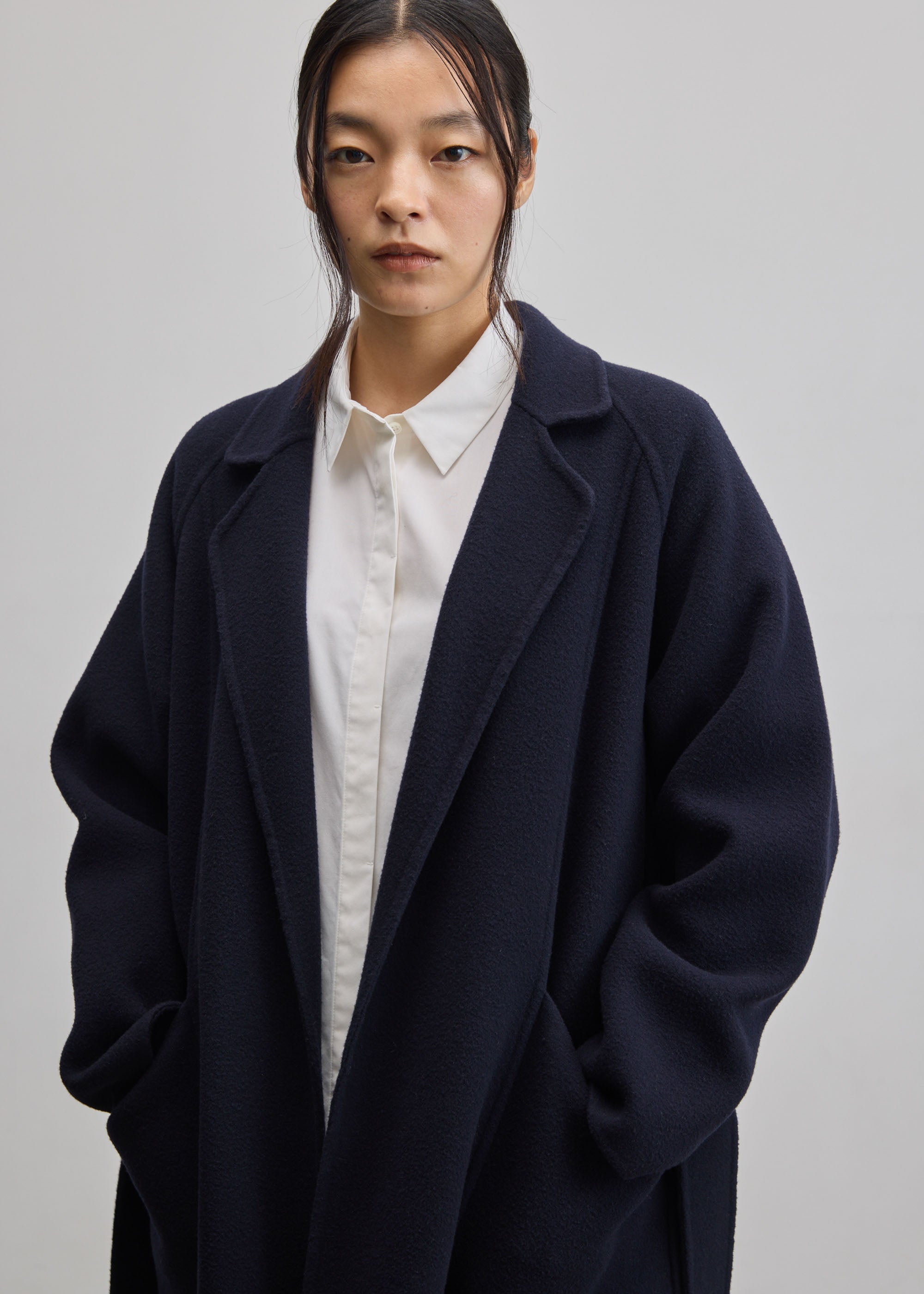 ウールリバーローブコート