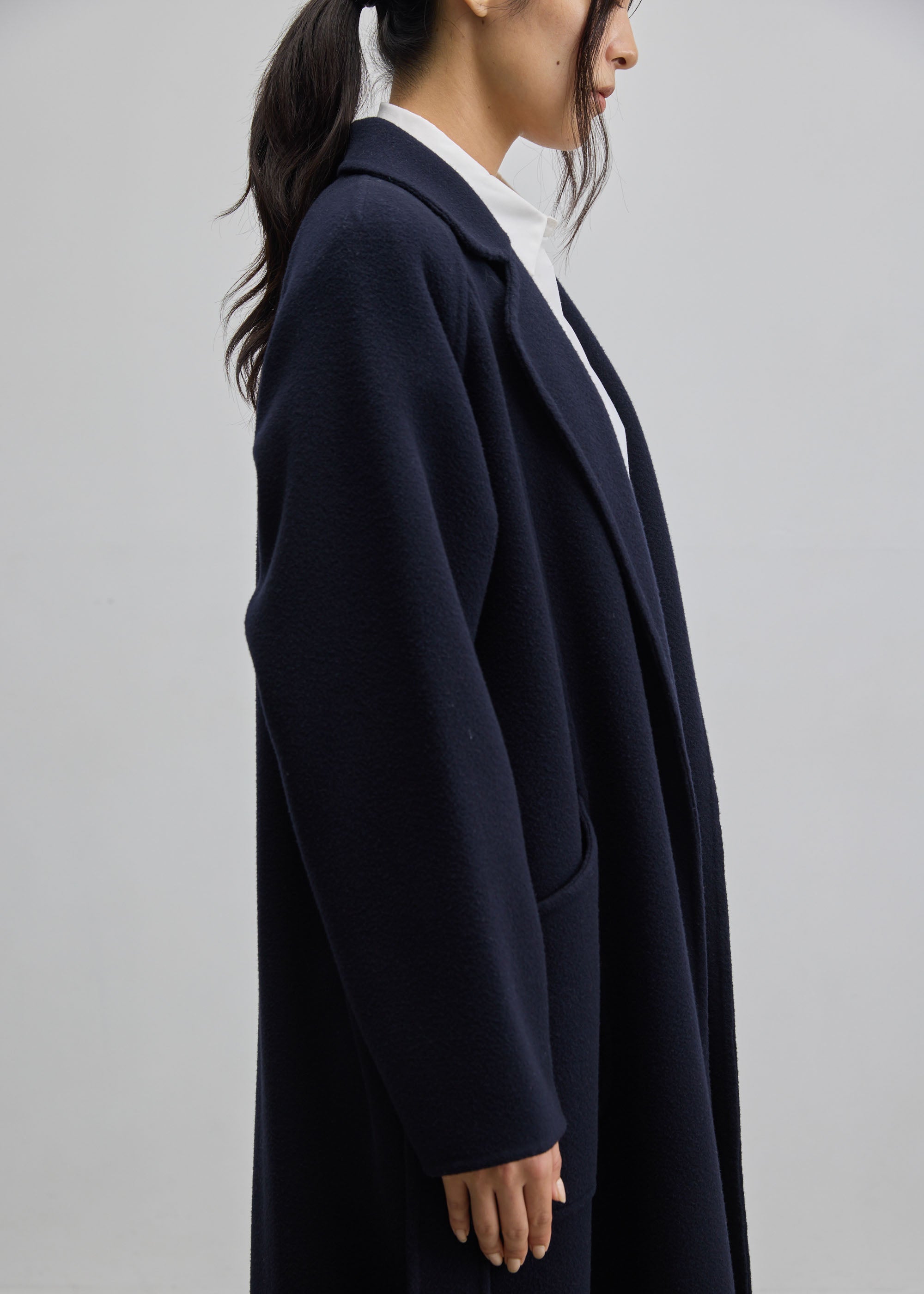 ウールリバーローブコート