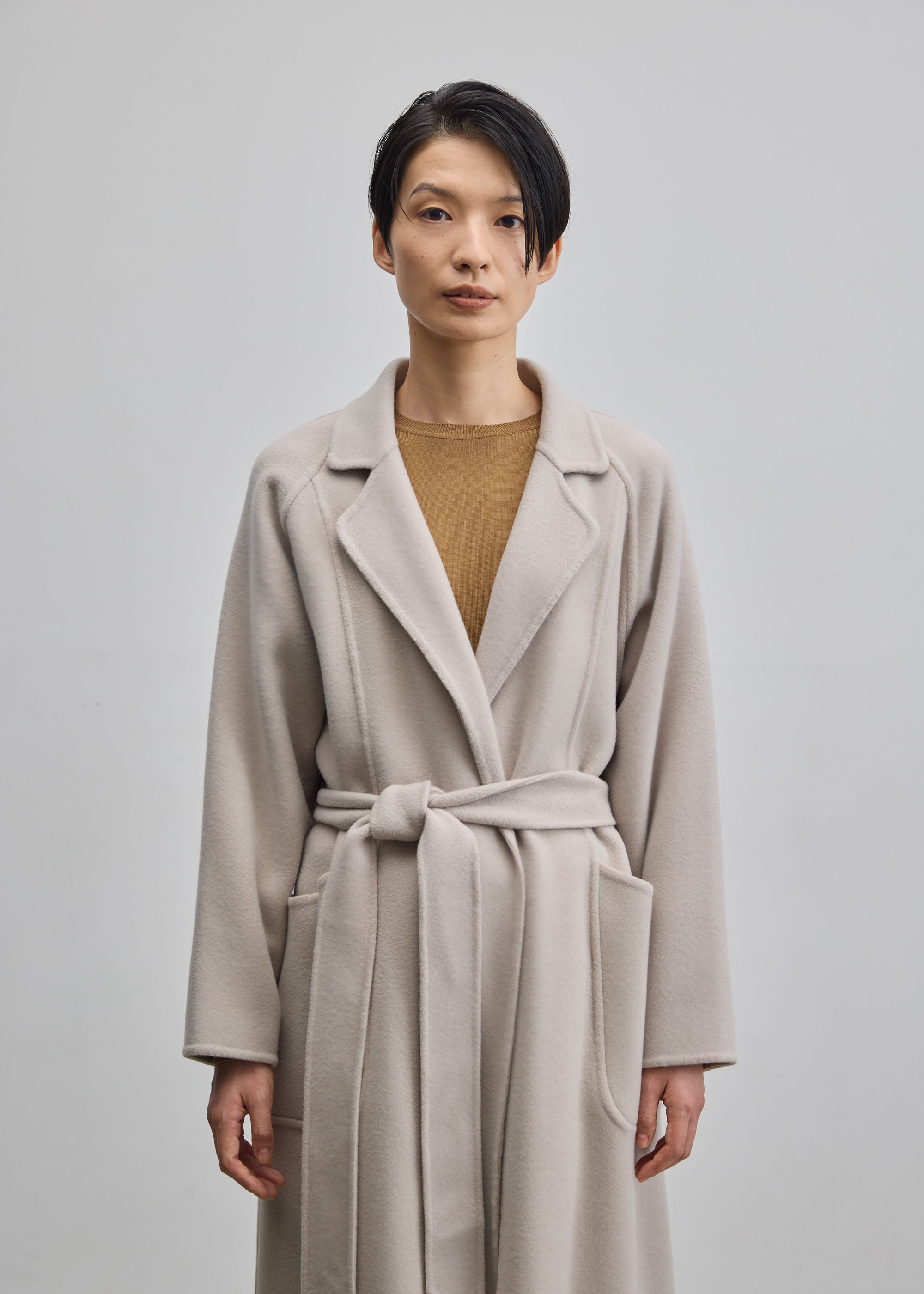 ウールリバーローブコート