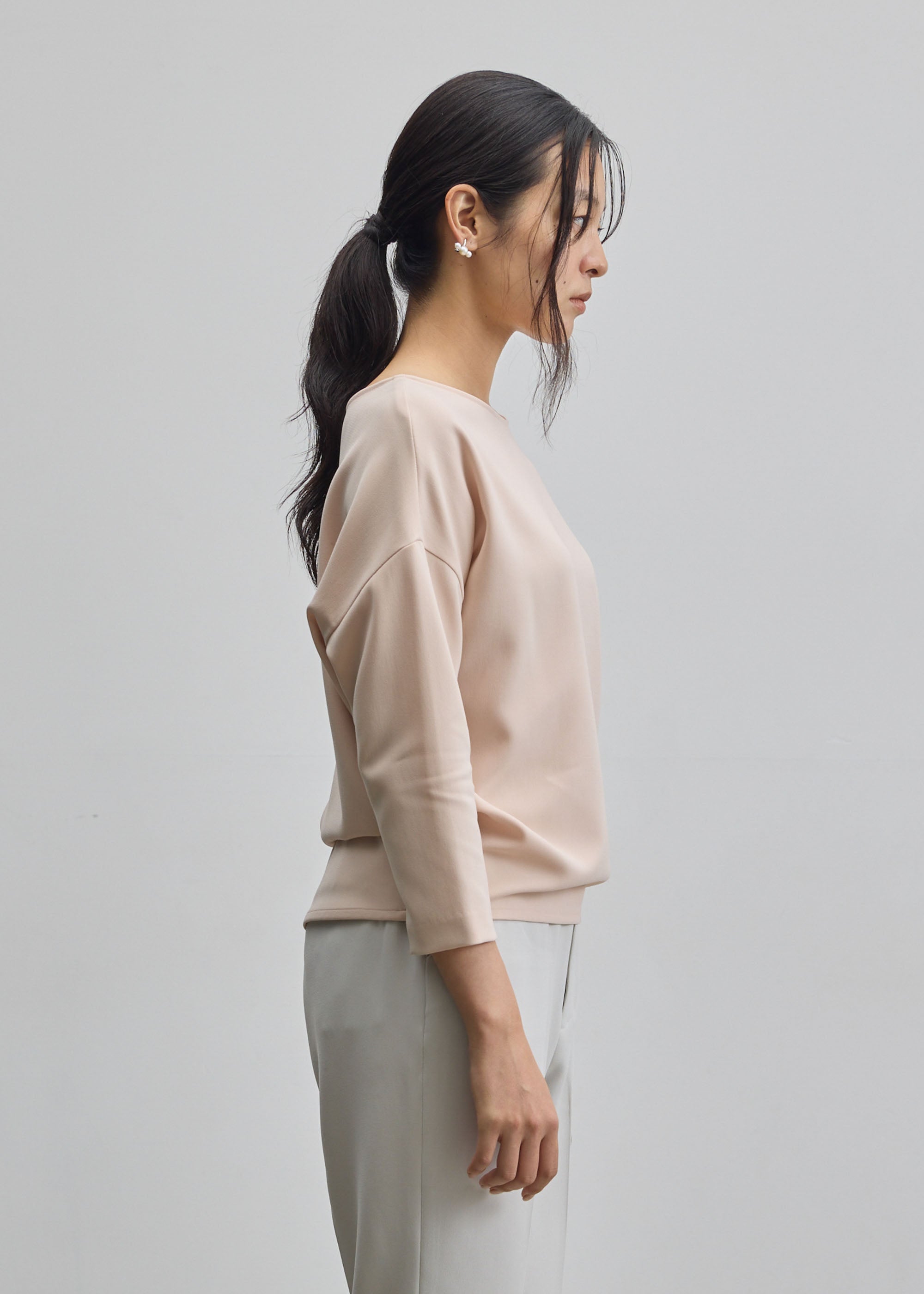 コクーンブラウス8分袖