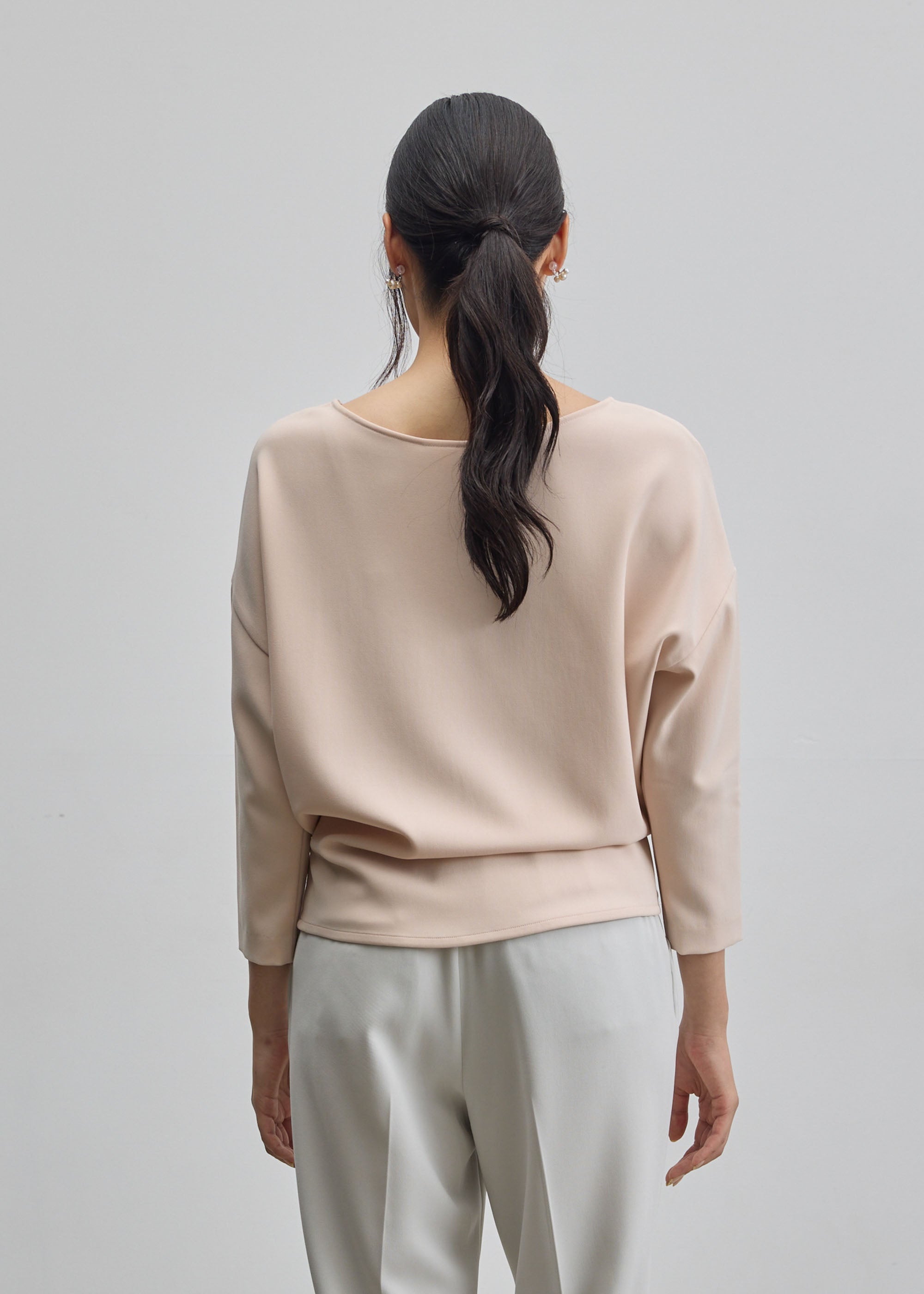 コクーンブラウス8分袖