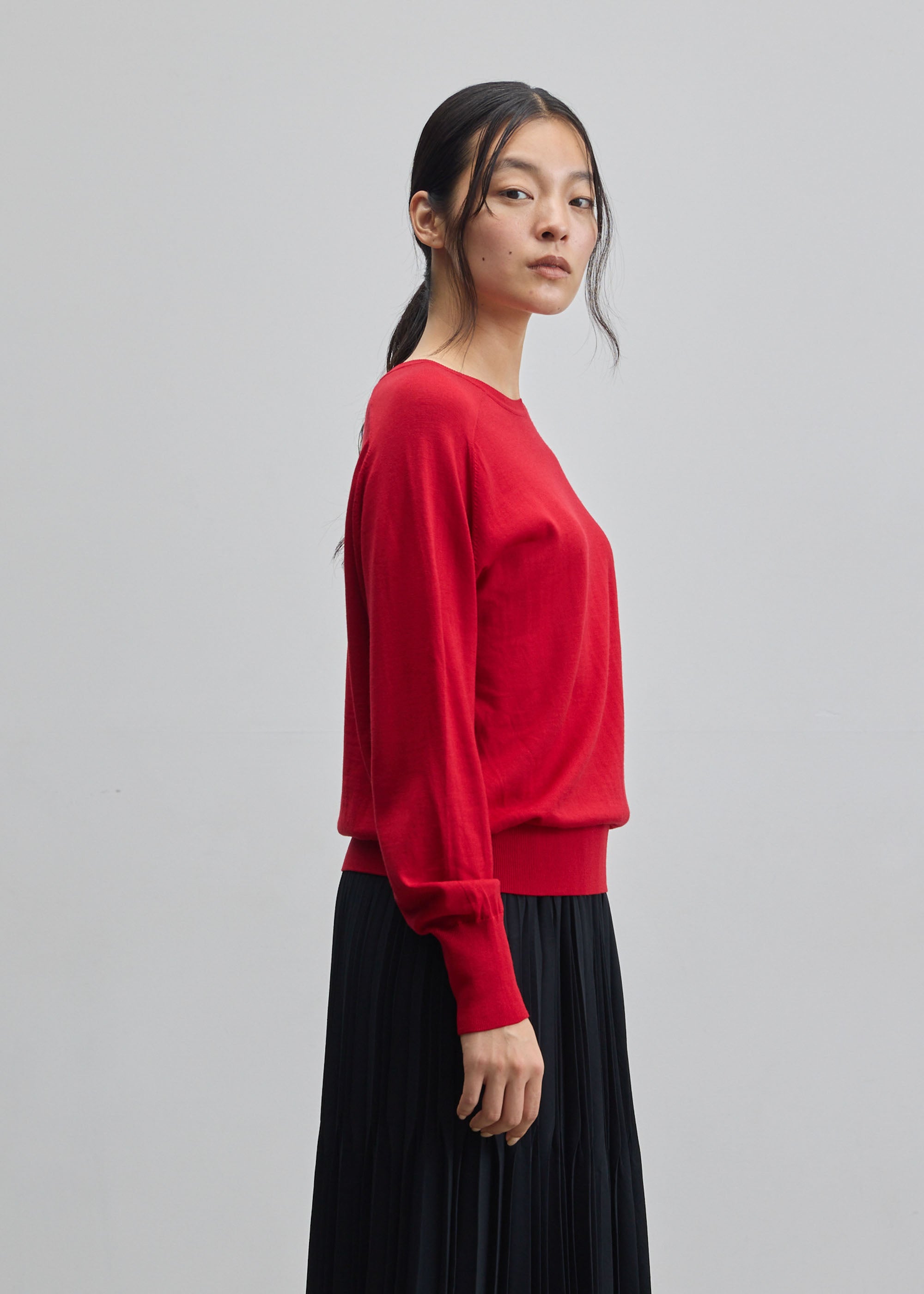 ウールハイゲージドルマンスリーブプルオーバー