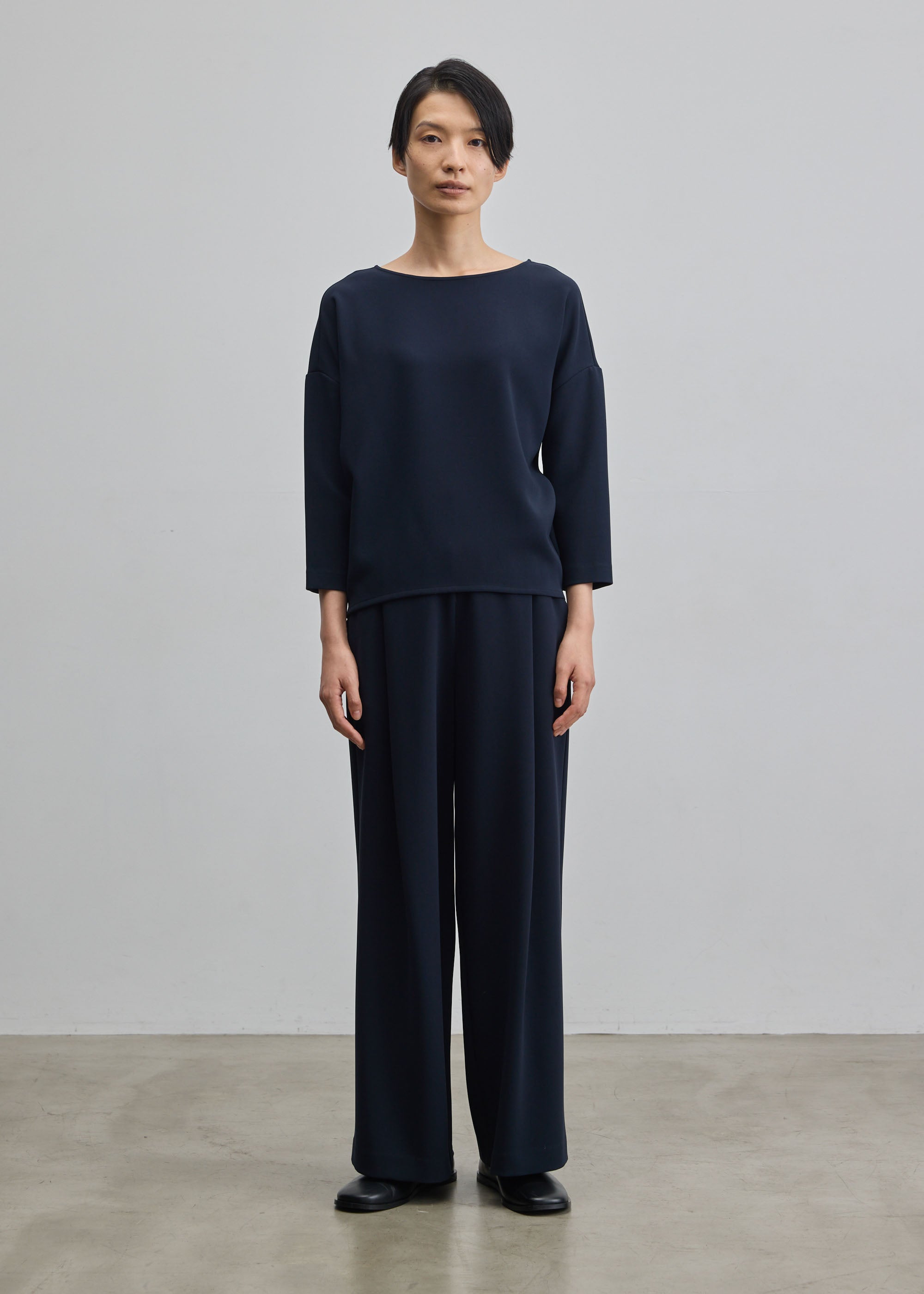 コクーンブラウス8分袖