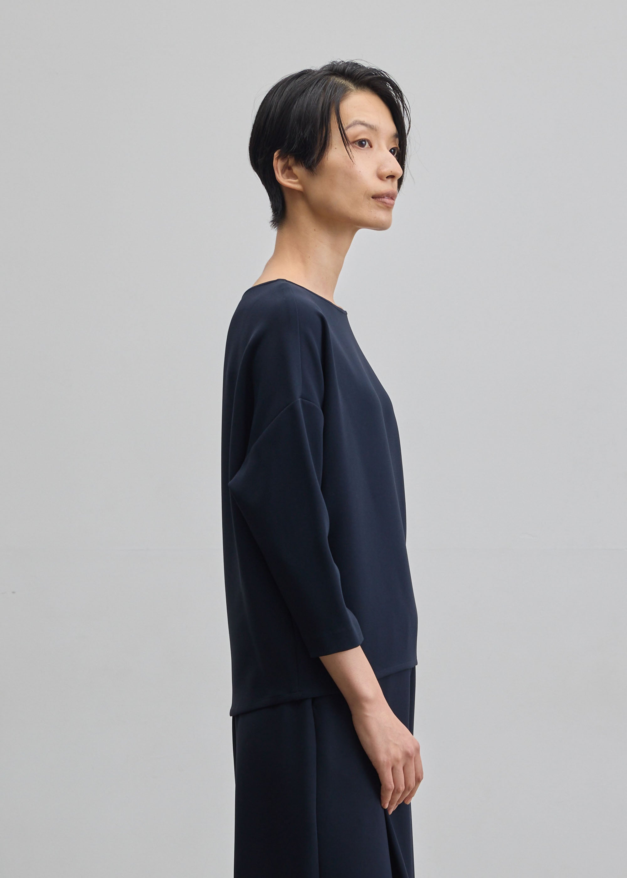 コクーンブラウス8分袖