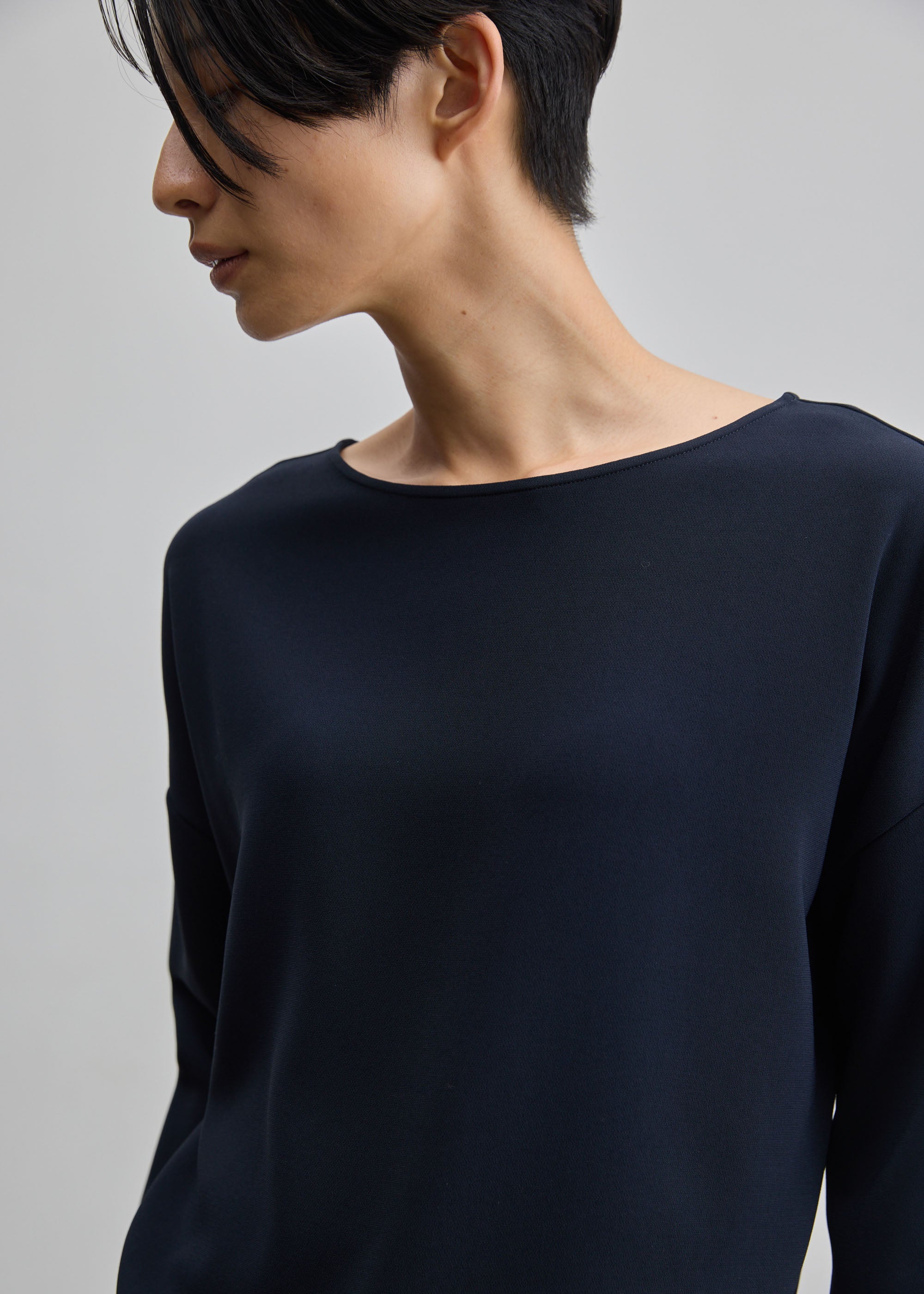 コクーンブラウス8分袖