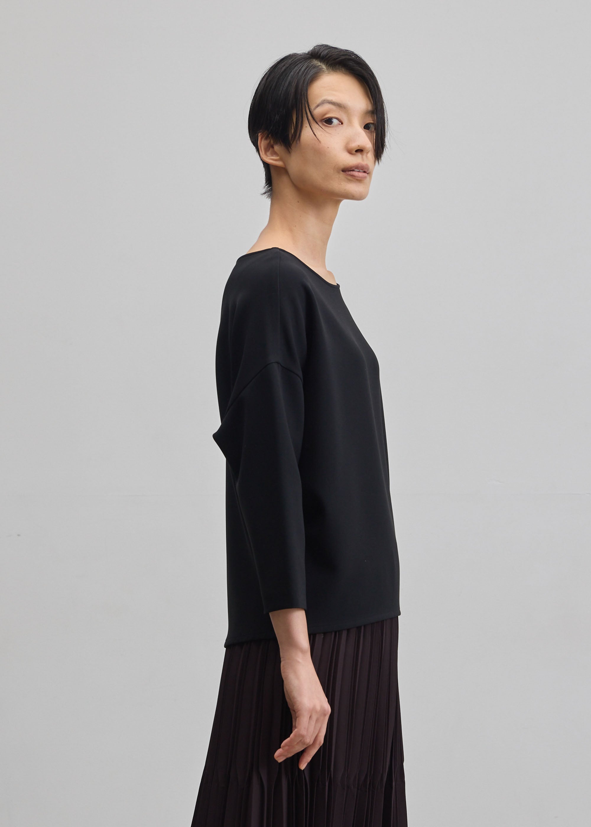 コクーンブラウス8分袖