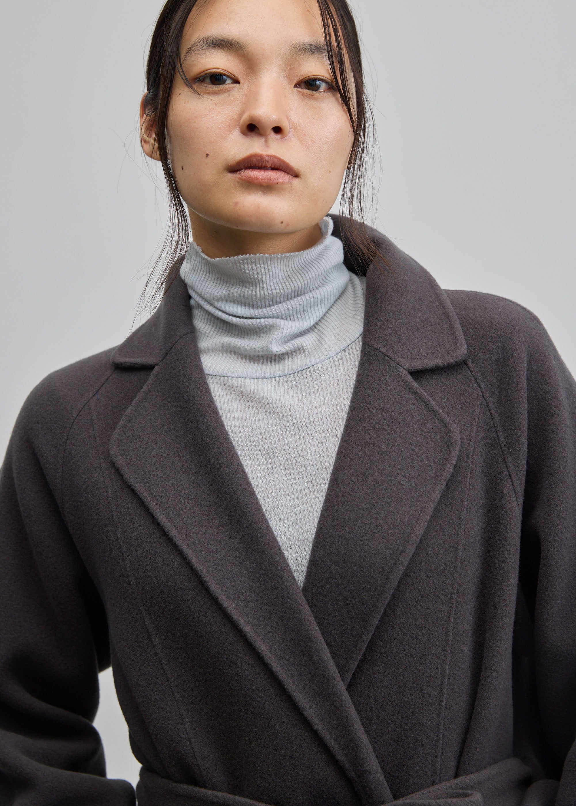 ウールリバーローブコート