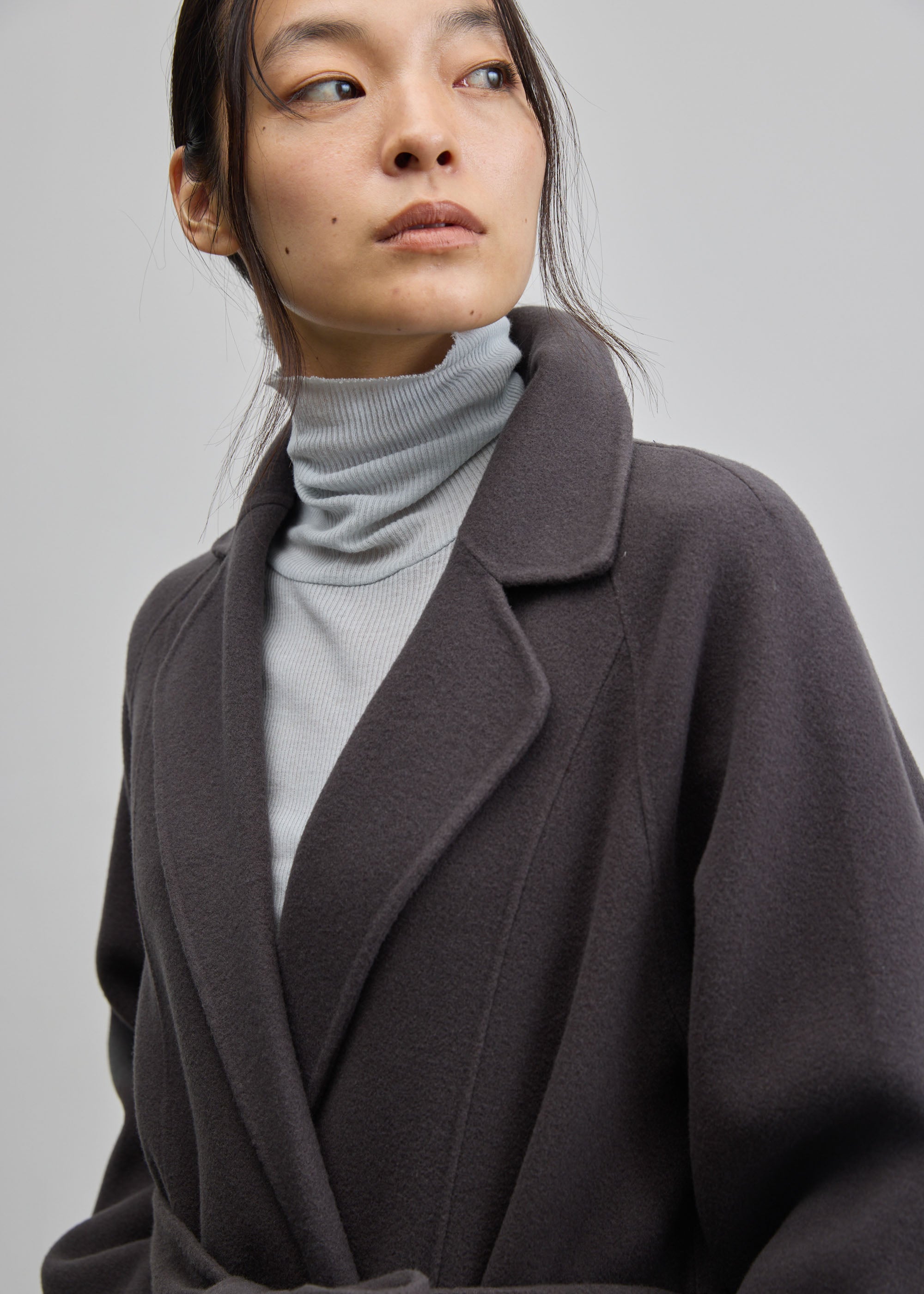 ウールリバーローブコート