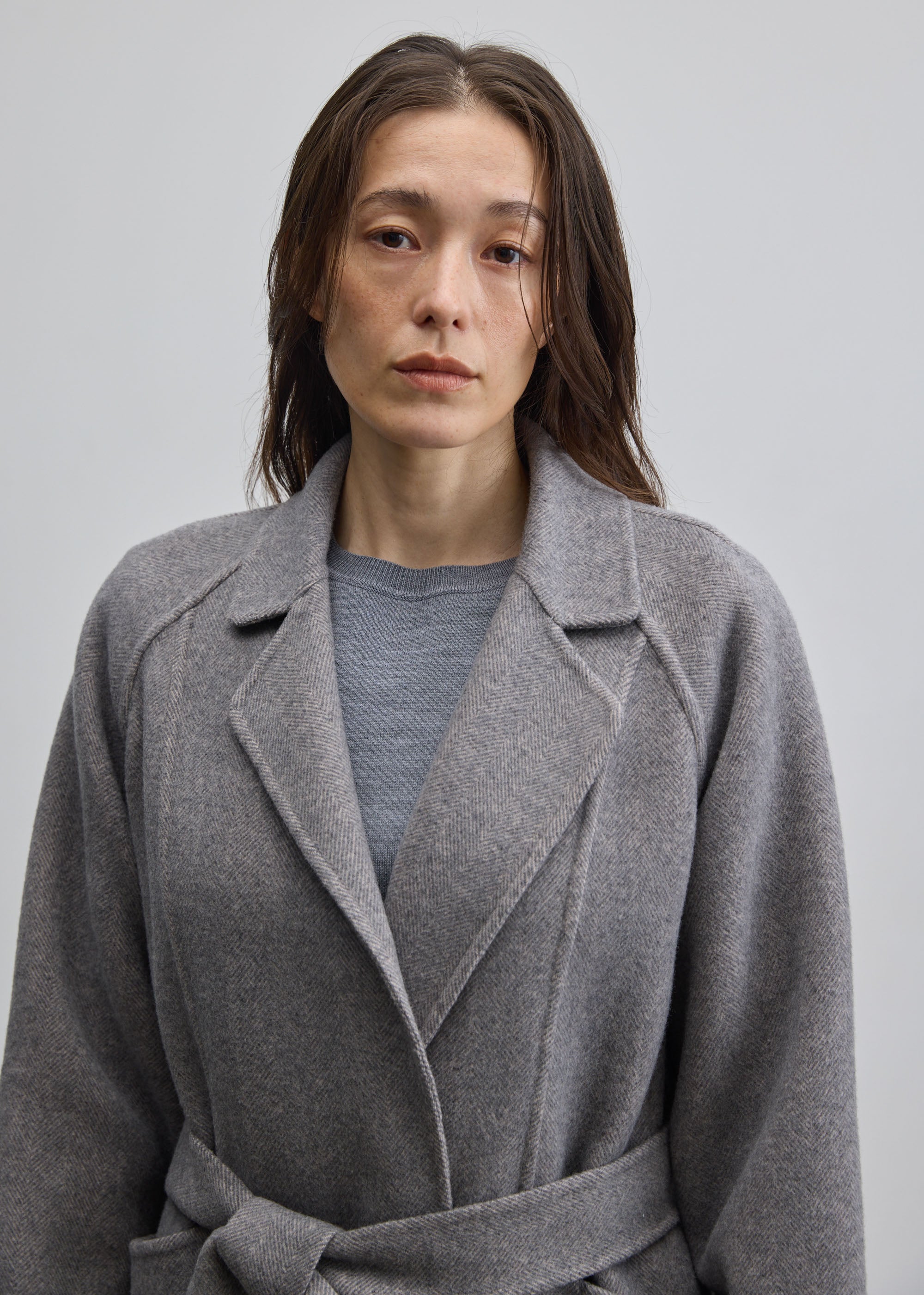 ウールリバーローブコート