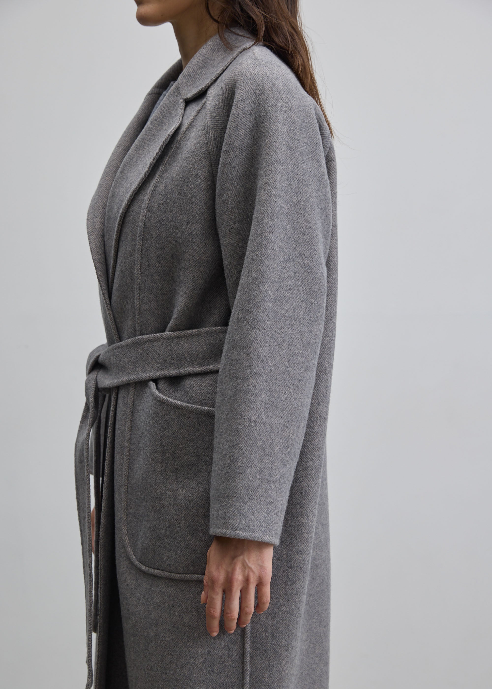 ウールリバーローブコート