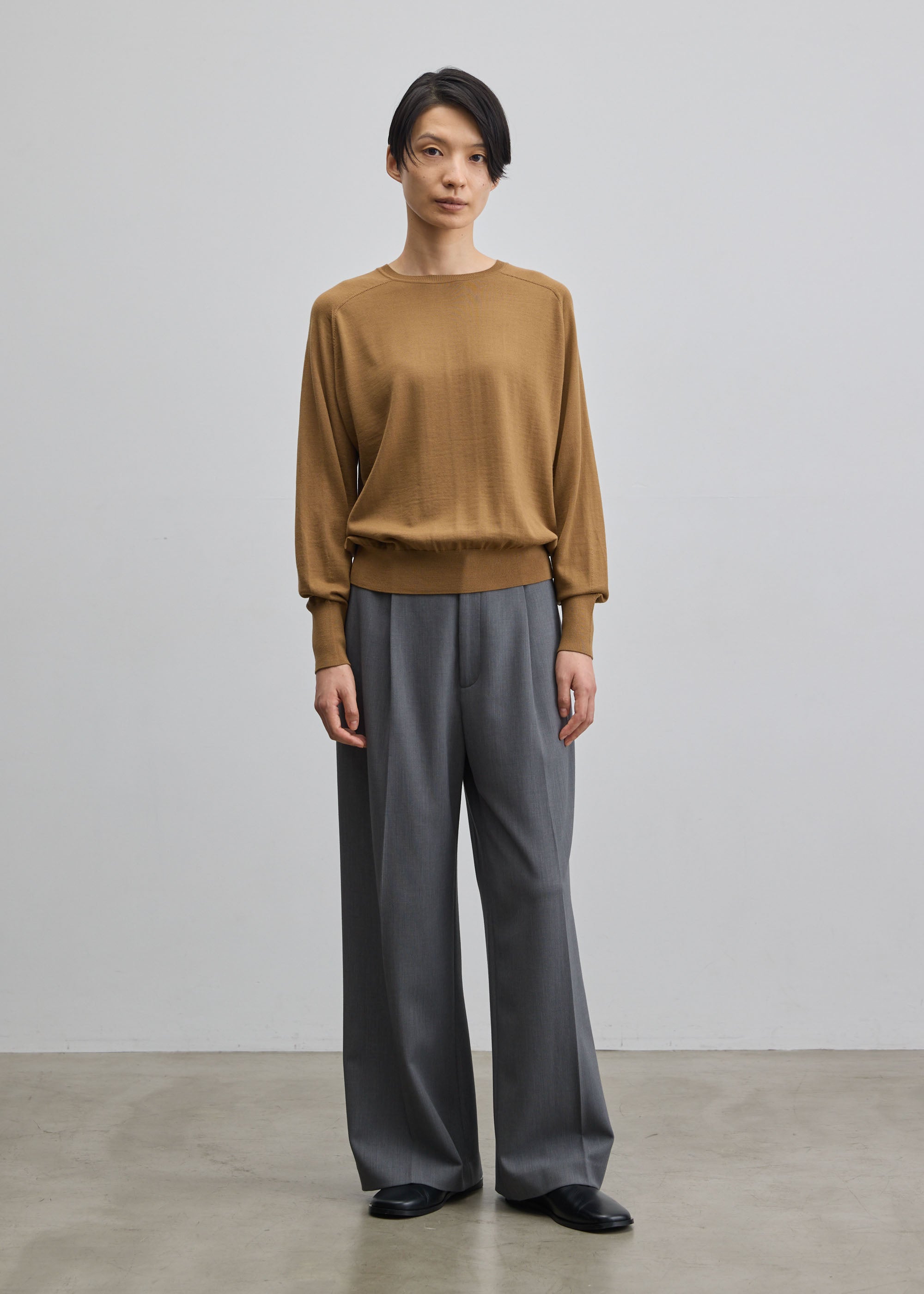 ウールハイゲージドルマンスリーブプルオーバー