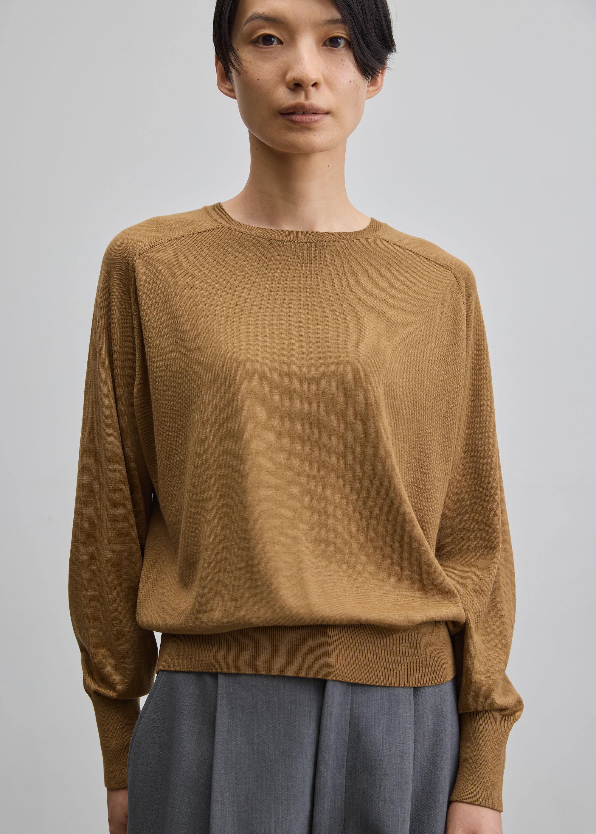 ウールハイゲージドルマンスリーブプルオーバー