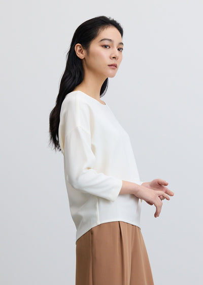 コクーンブラウス8分袖