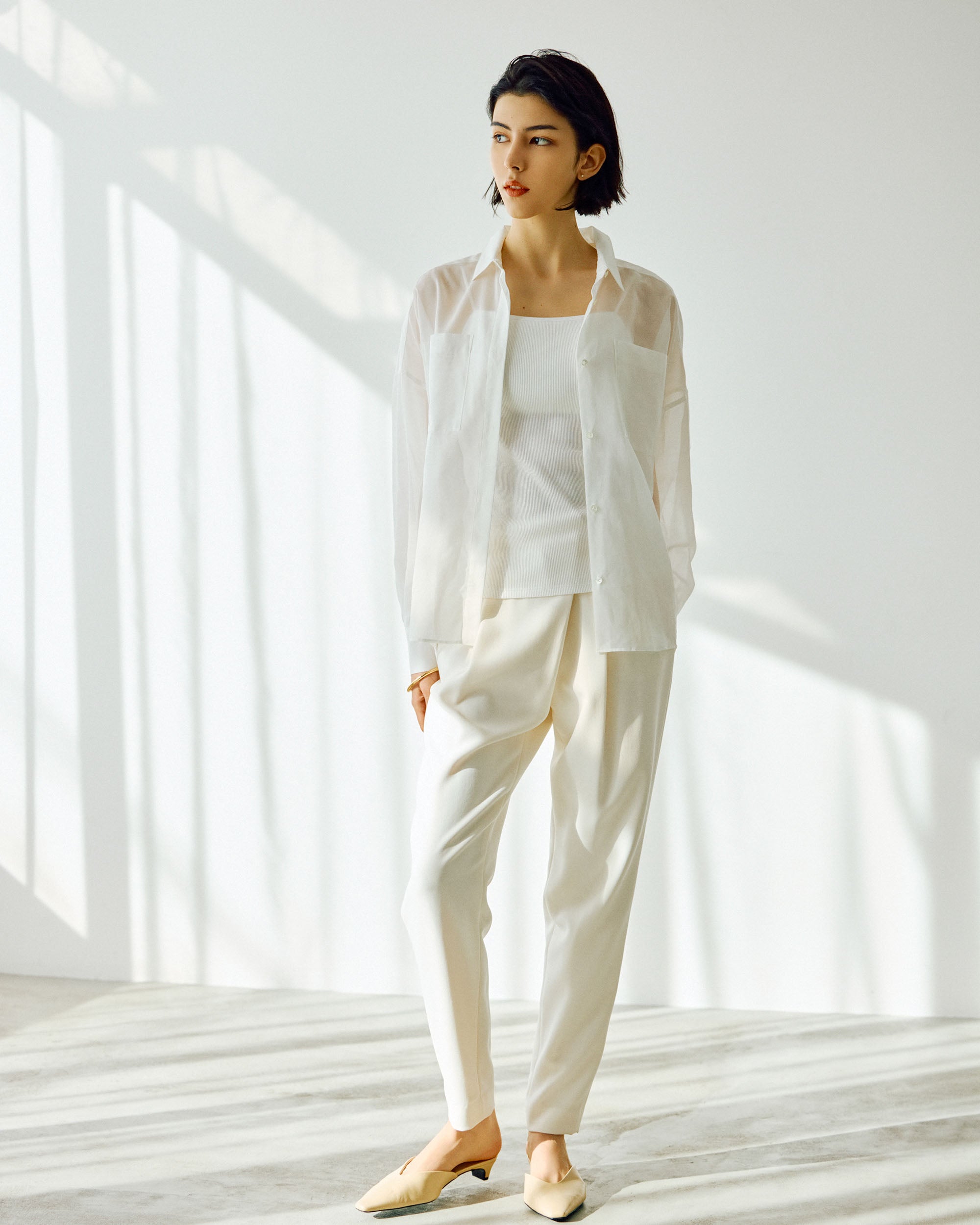 ブライトテレコカップ付きキャミソール