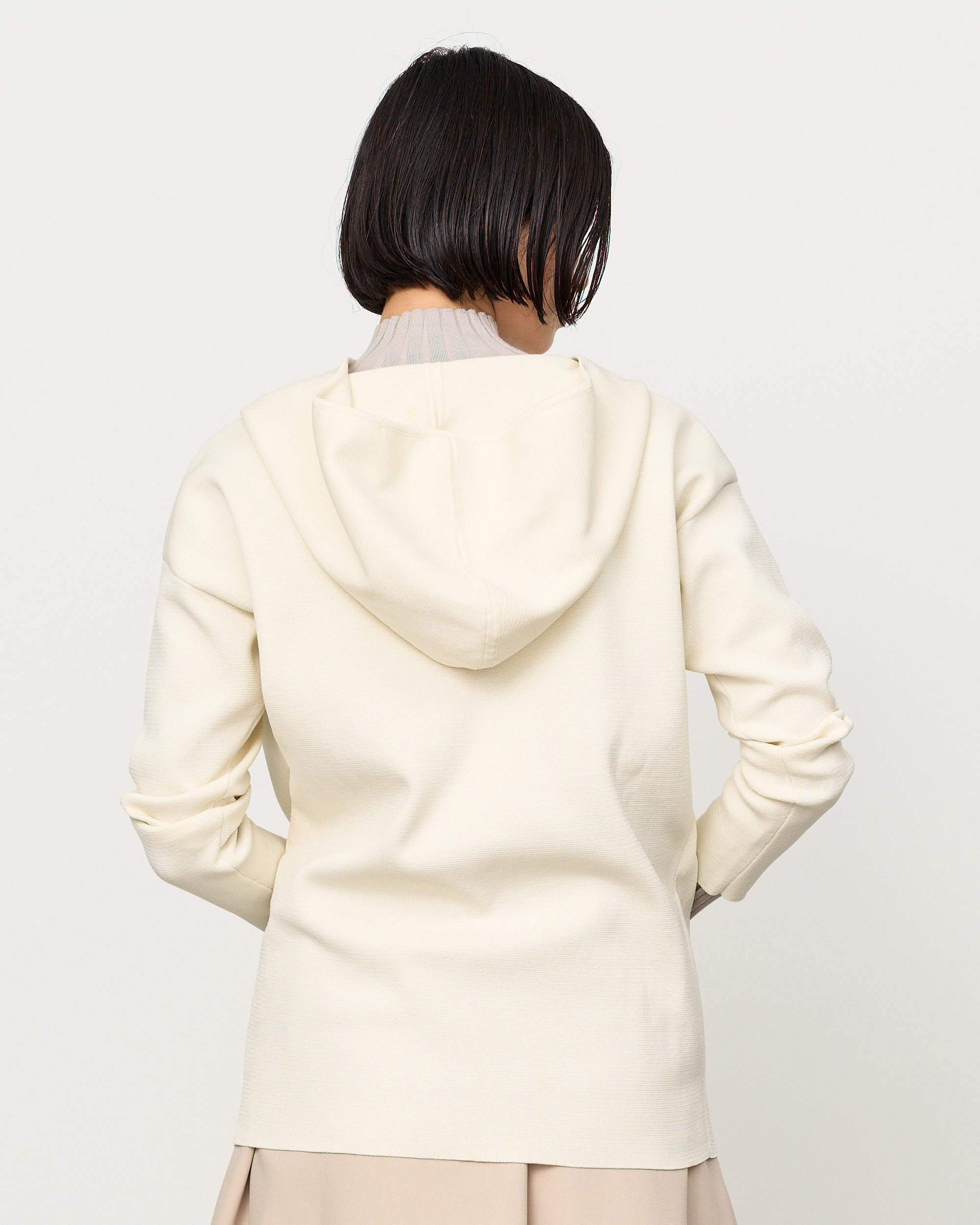 ミラノリブニットパーカー