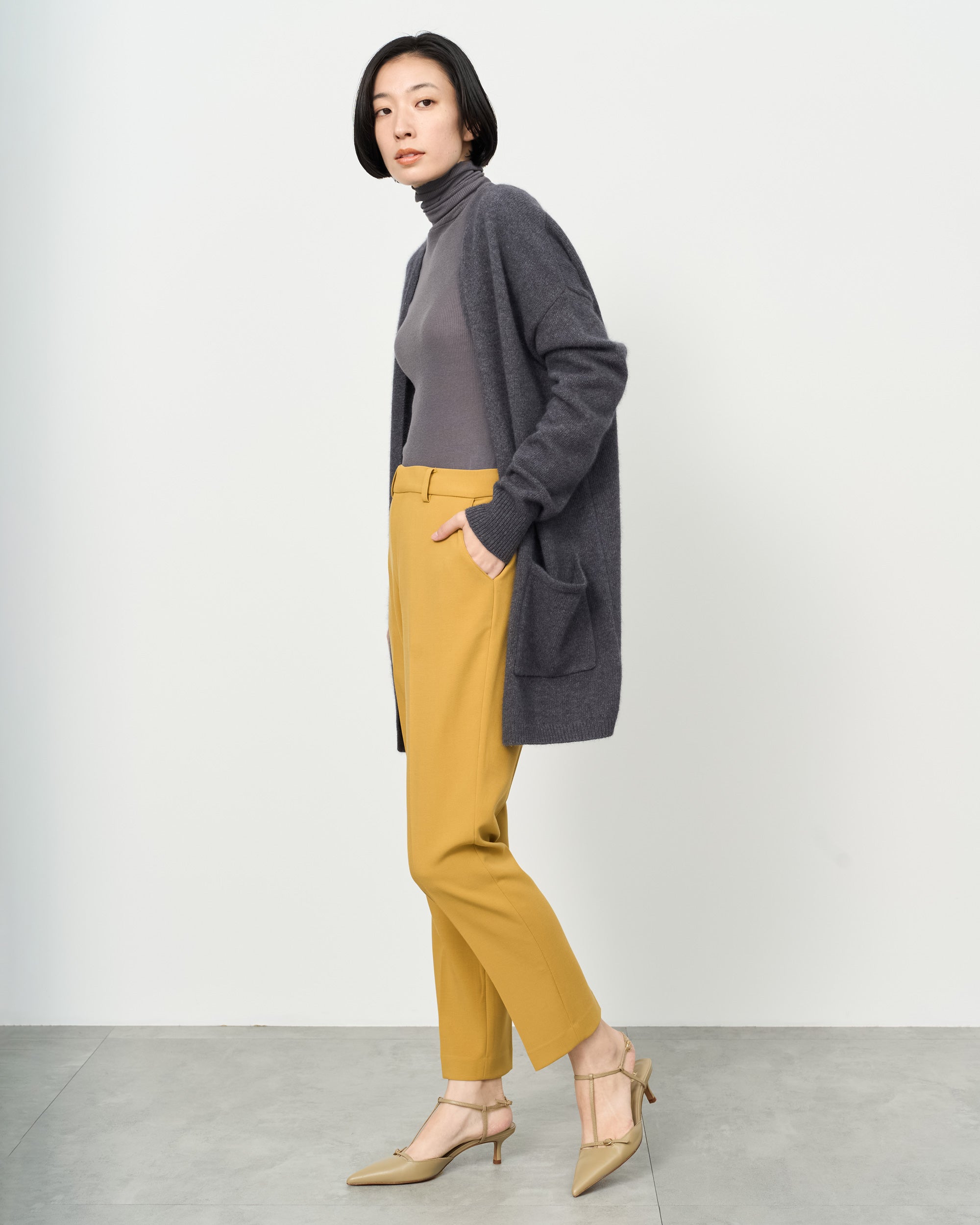 ウールライクセンタープレスパンツ