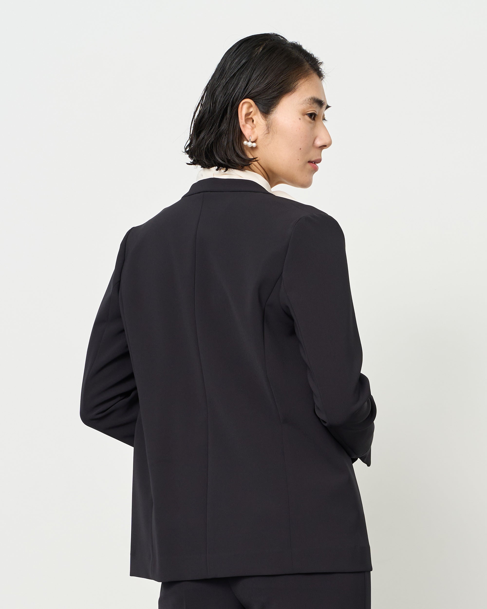 ストレッチファインノーカラージャケット