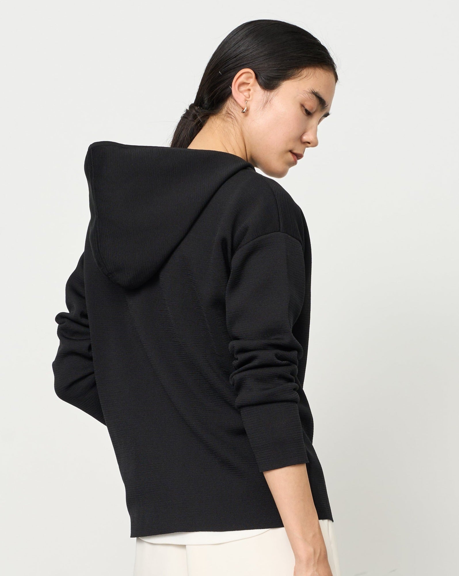 ミラノリブニットパーカー