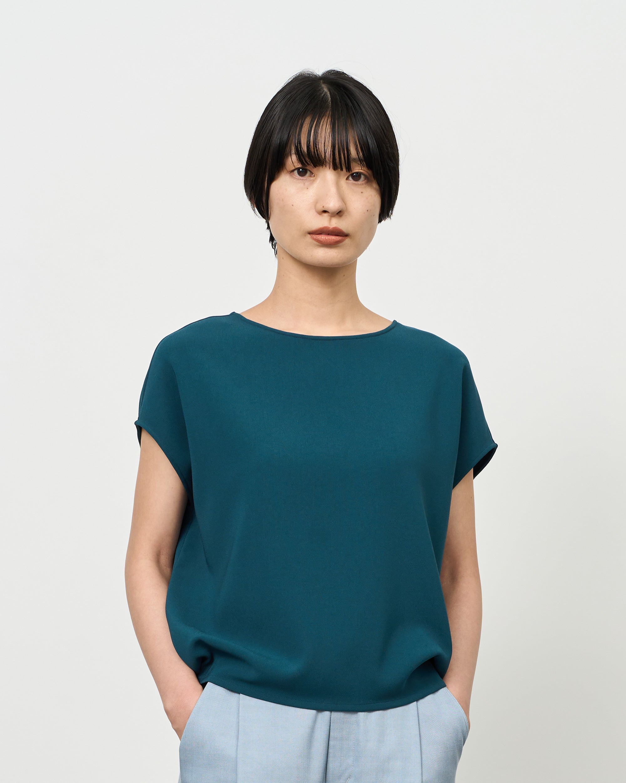 ショートスリーブコクーンブラウス