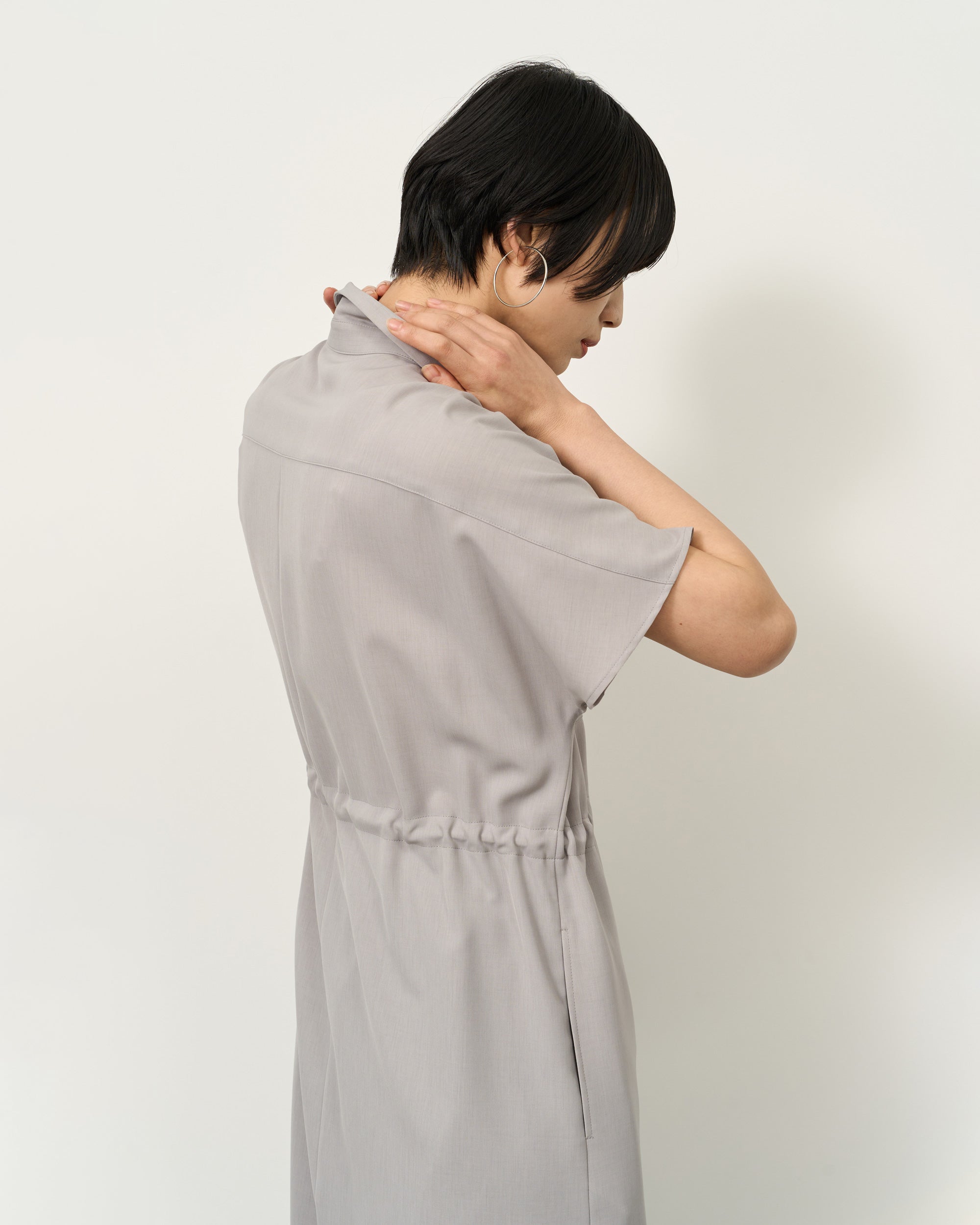 ロングシャツワンピース