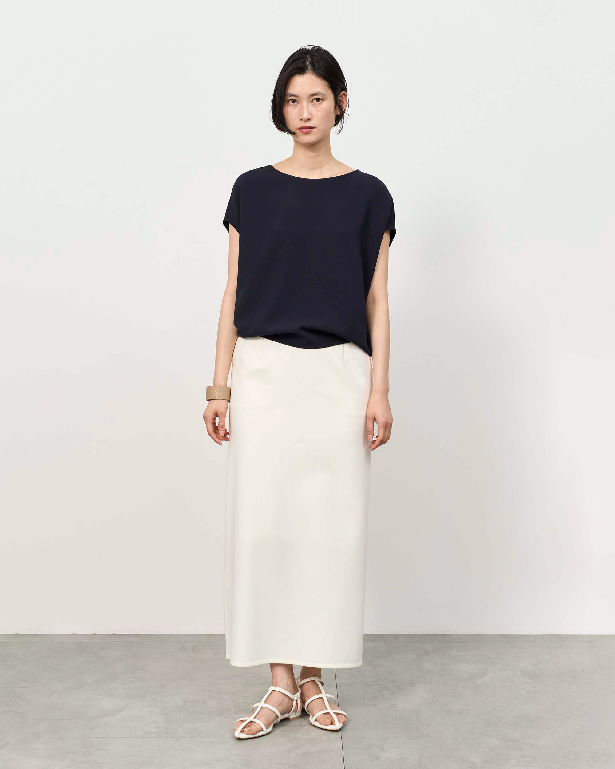 ショートスリーブコクーンブラウス