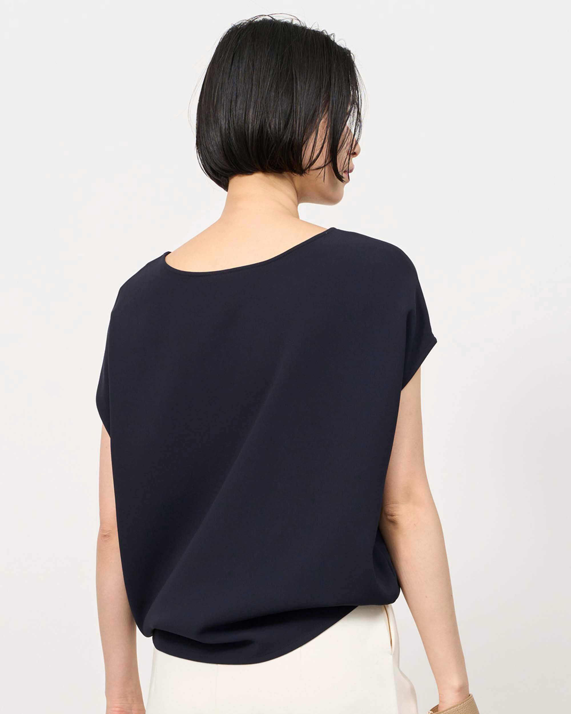 ショートスリーブコクーンブラウス