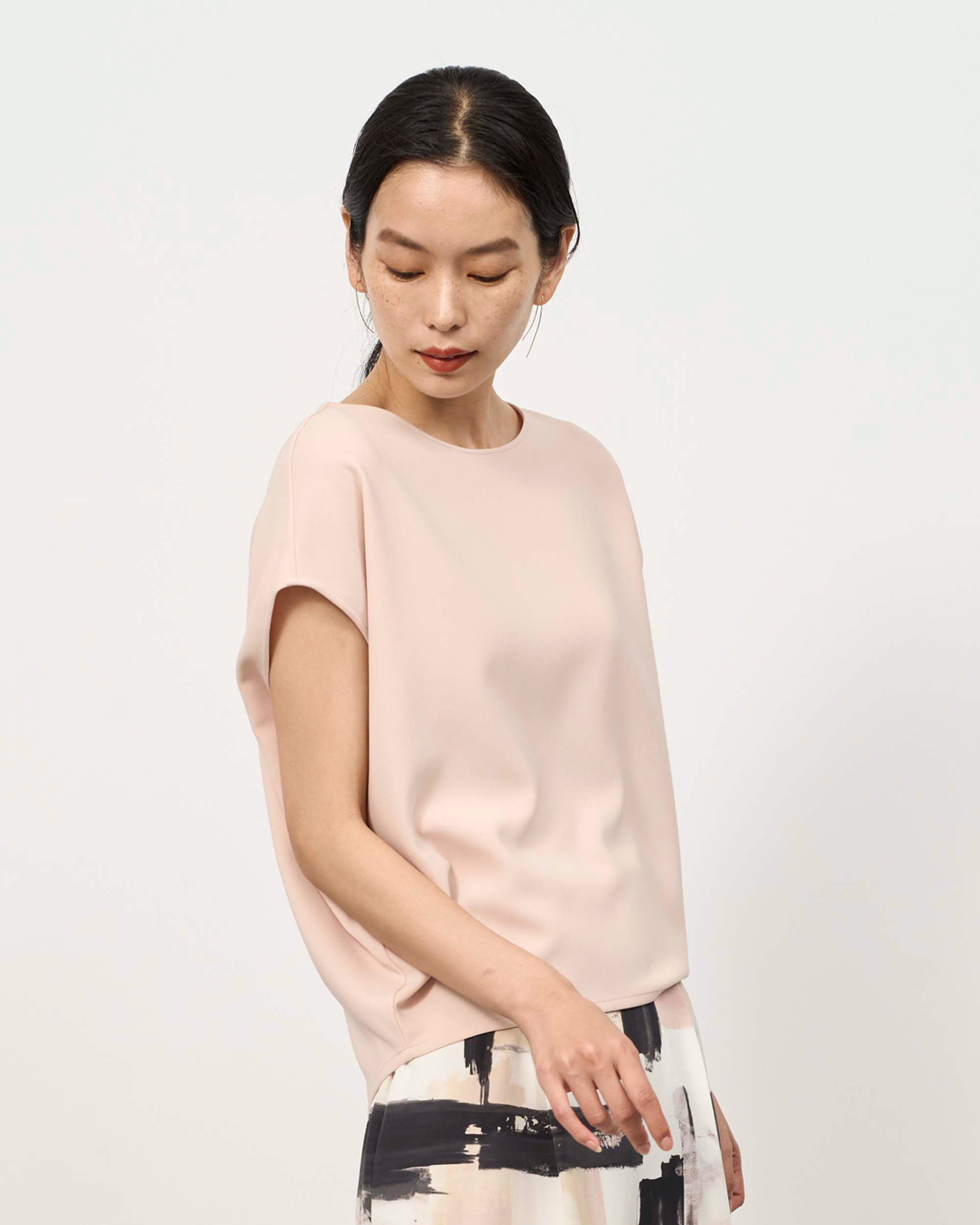 ショートスリーブコクーンブラウス