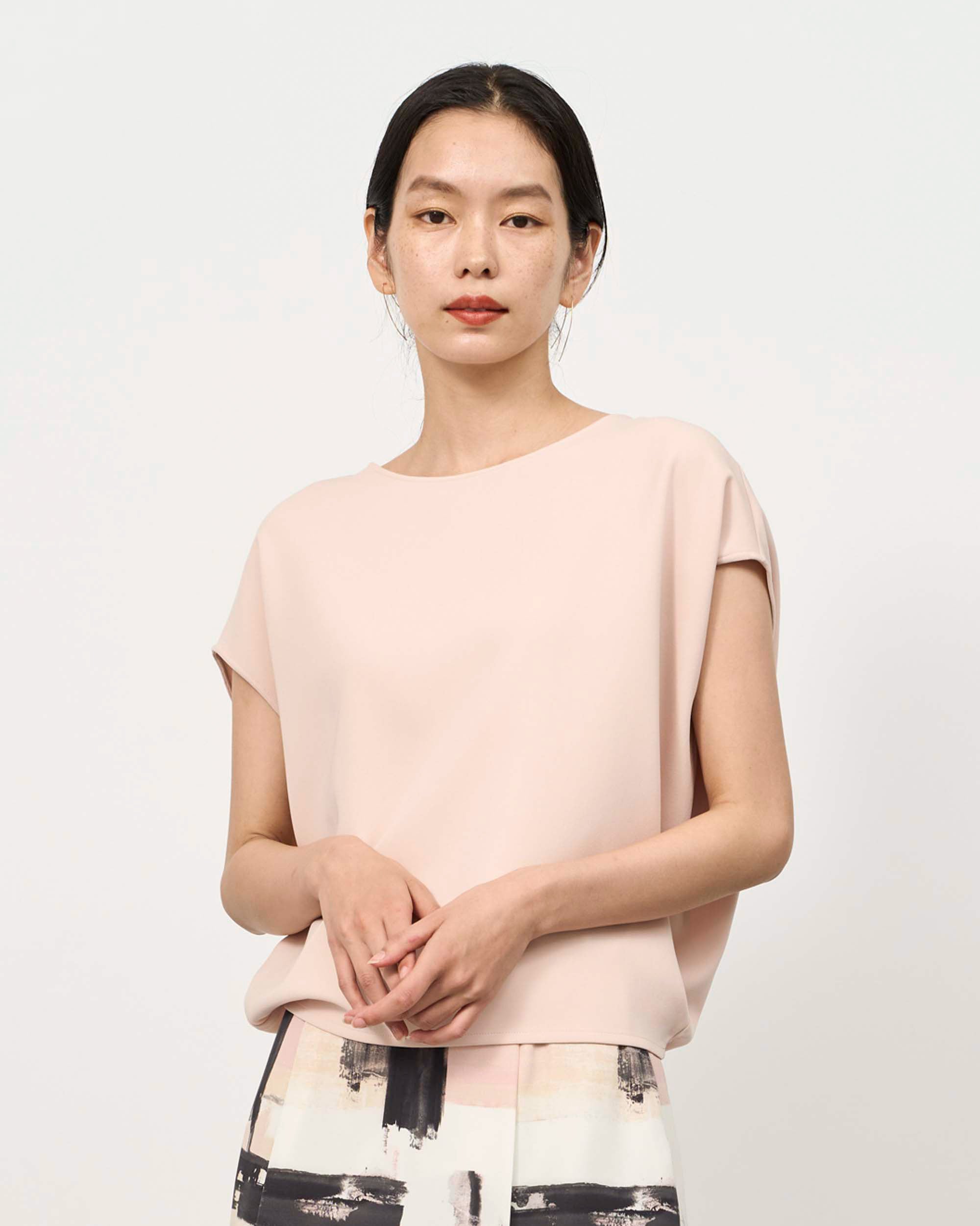 ショートスリーブコクーンブラウス