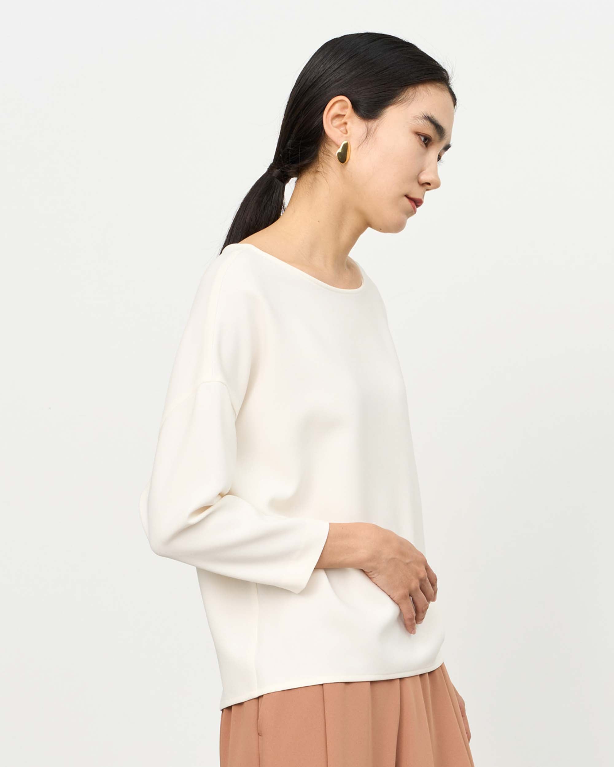 コクーンブラウス8分袖