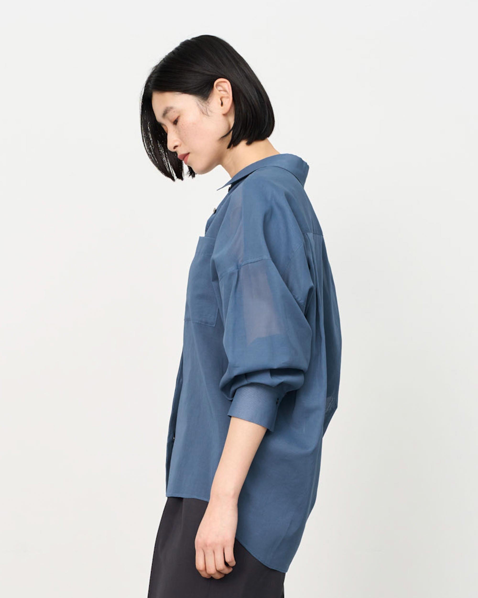 オーガニックコットンシアーシャツ