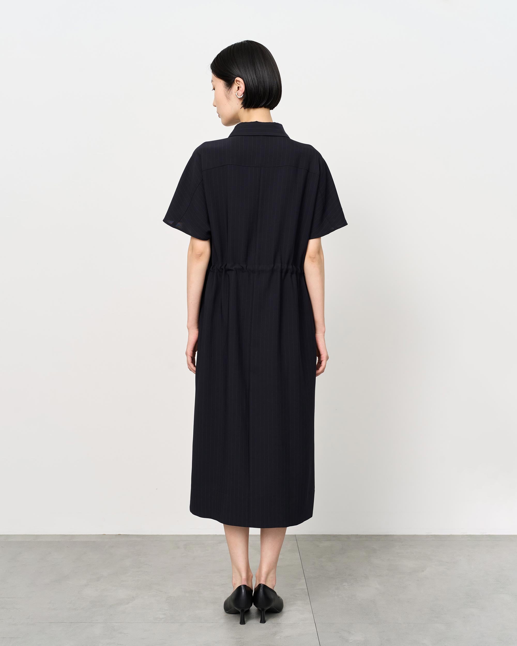 ロングシャツワンピース