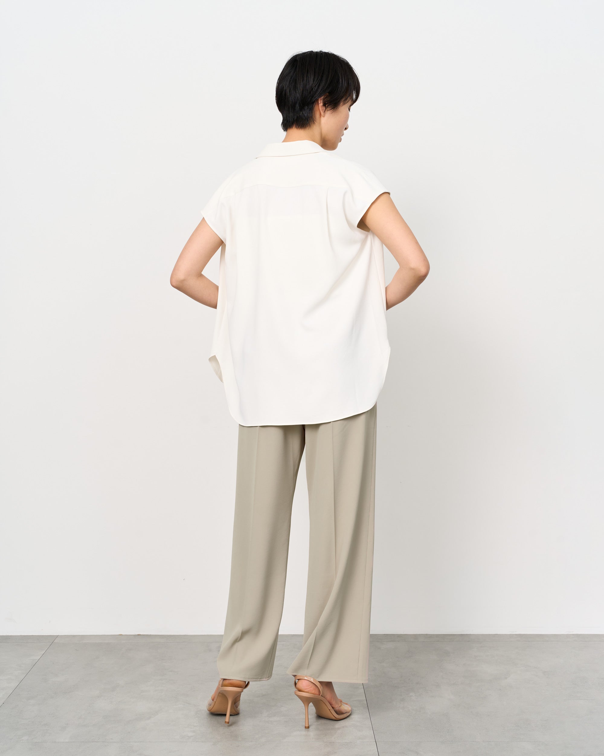 ヴィンテージサテンドロストワイドパンツ
