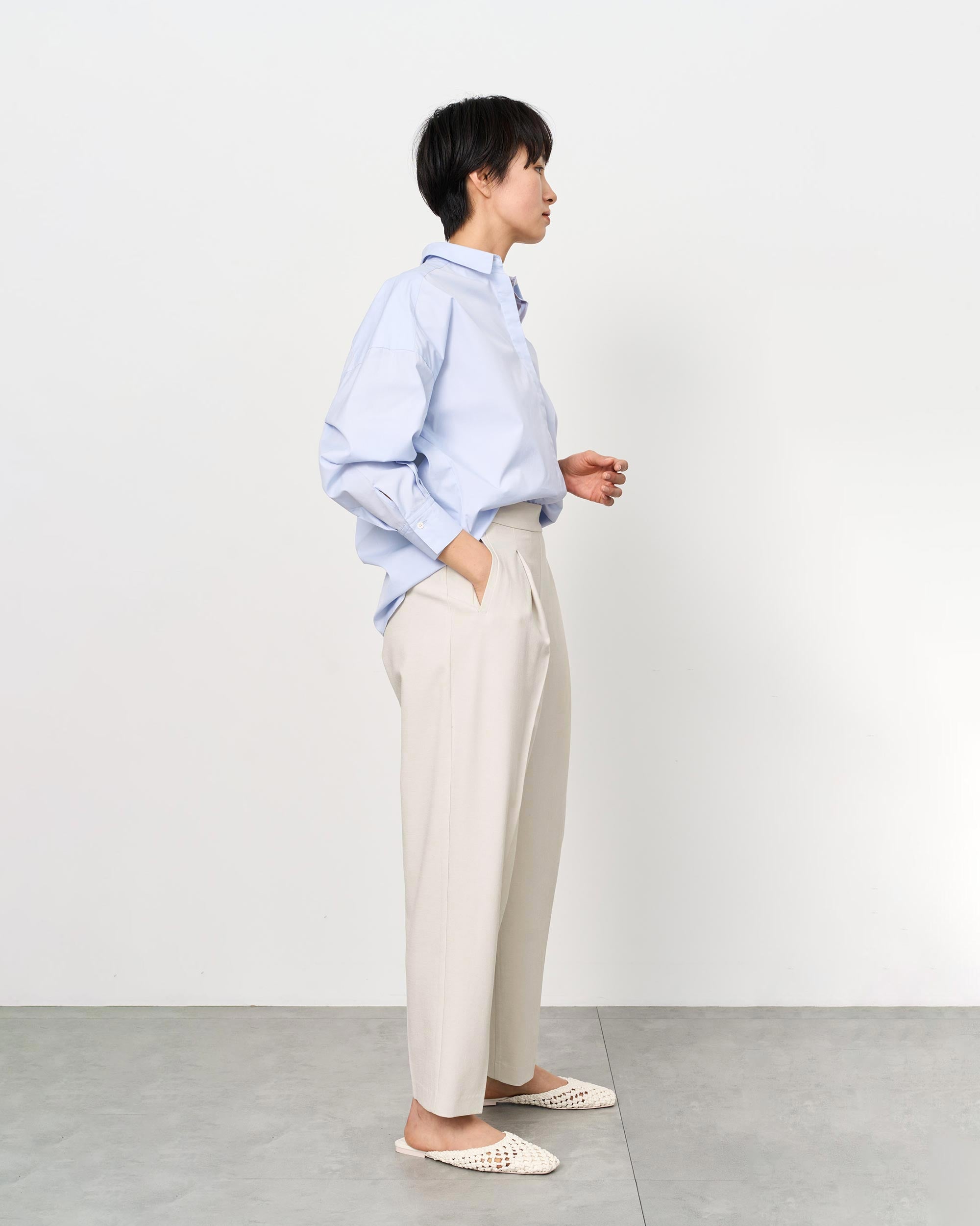 コンフォートファインタックバレルパンツ