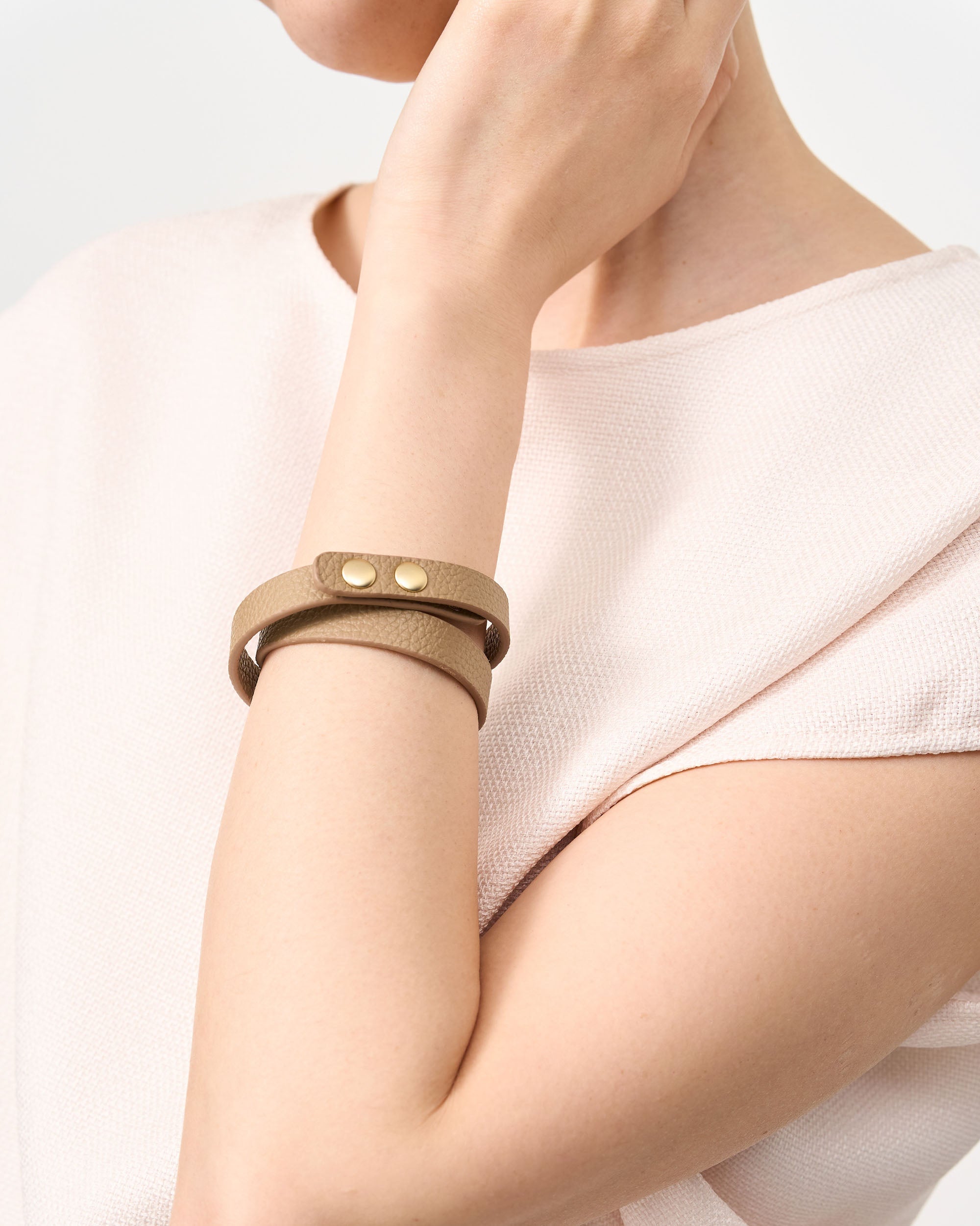 ヴィーガンレザレットブレスレット