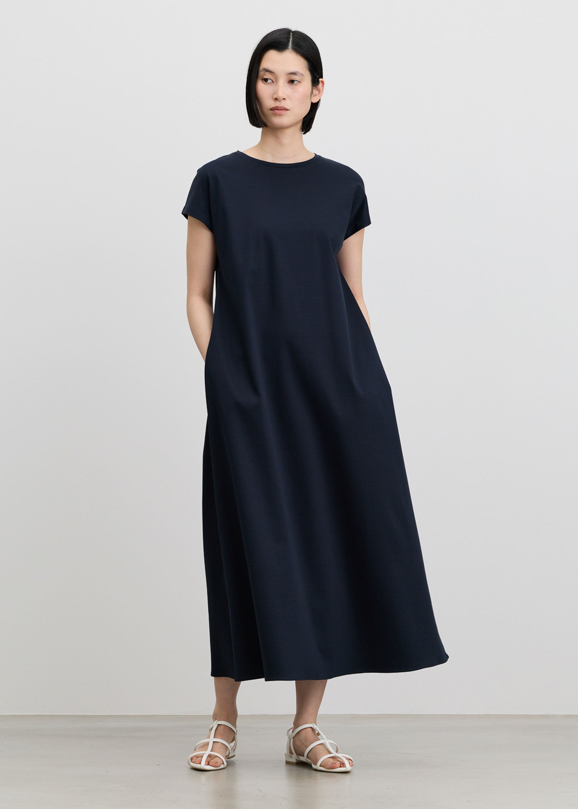 COOL SMOOTH フレンチスリーブマキシワンピース