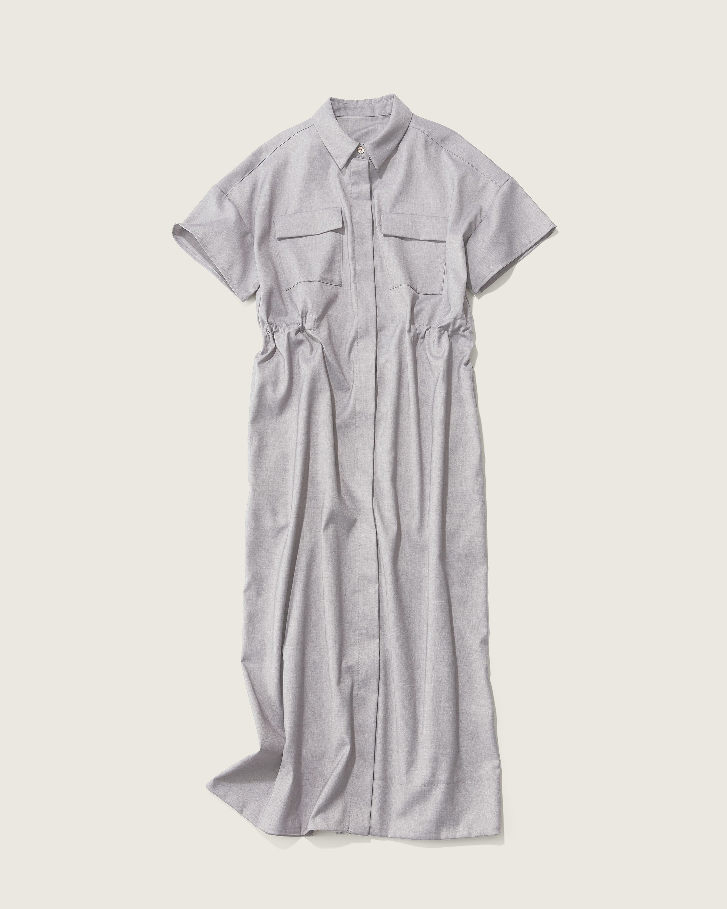 ロングシャツワンピース