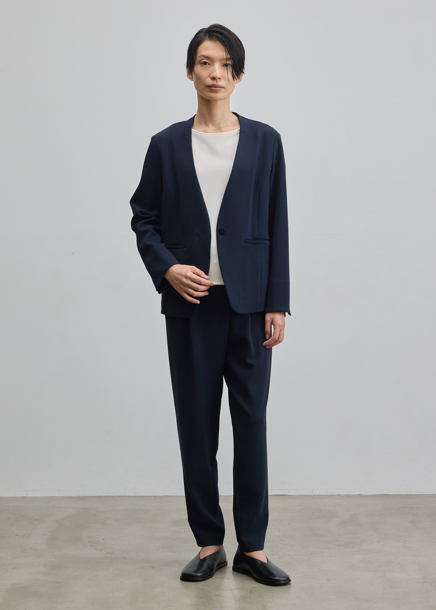 ショートスリーブコクーンブラウス