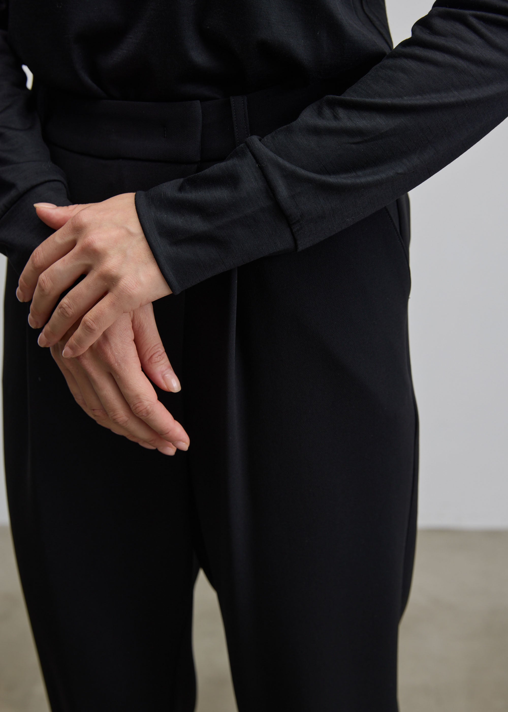 クリアウールタートルネックカットソー