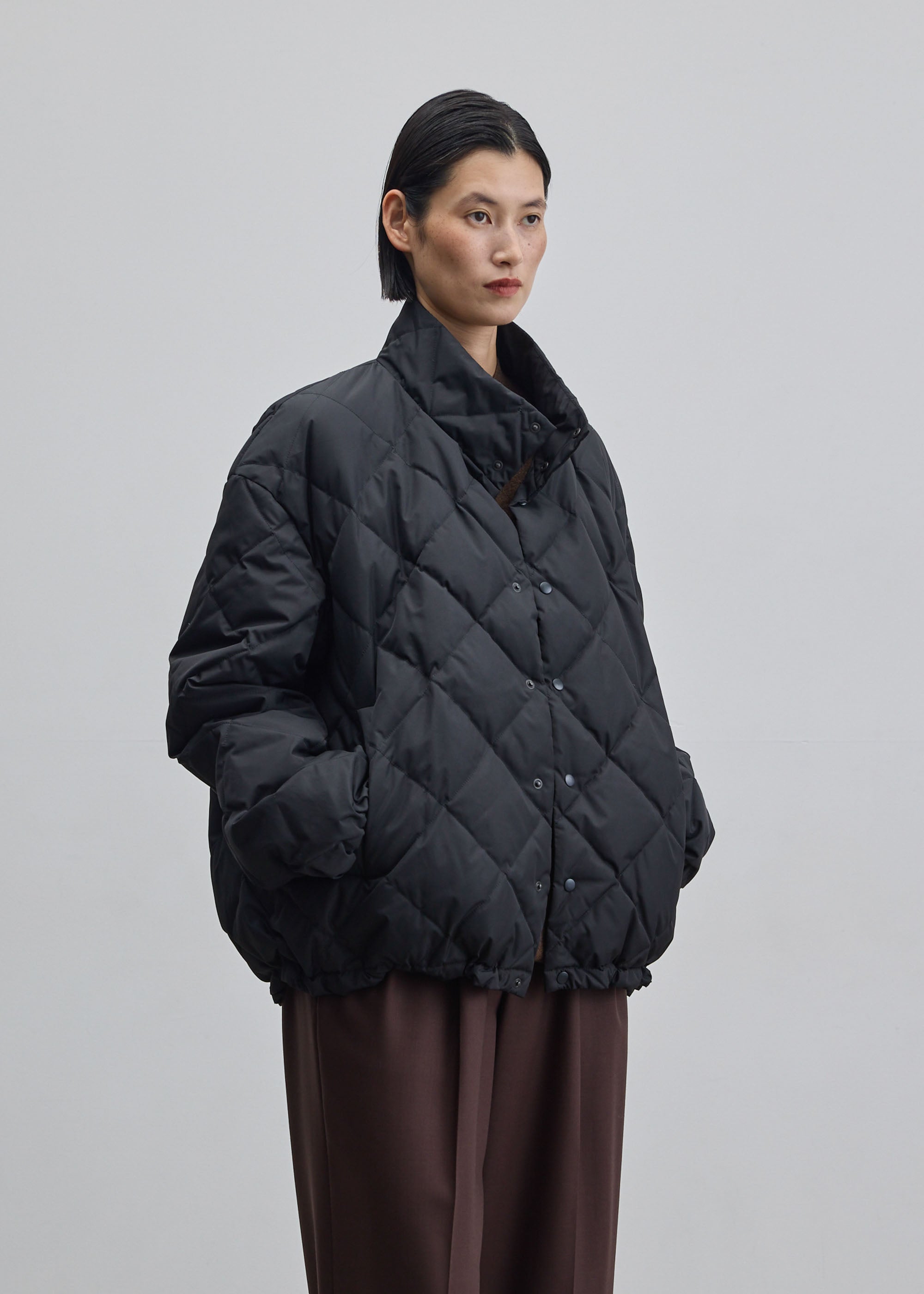 TAION / キルティングダウンブルゾン