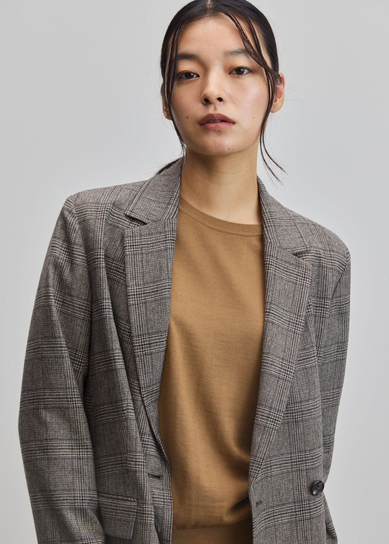 グレンチェックダブルジャケット